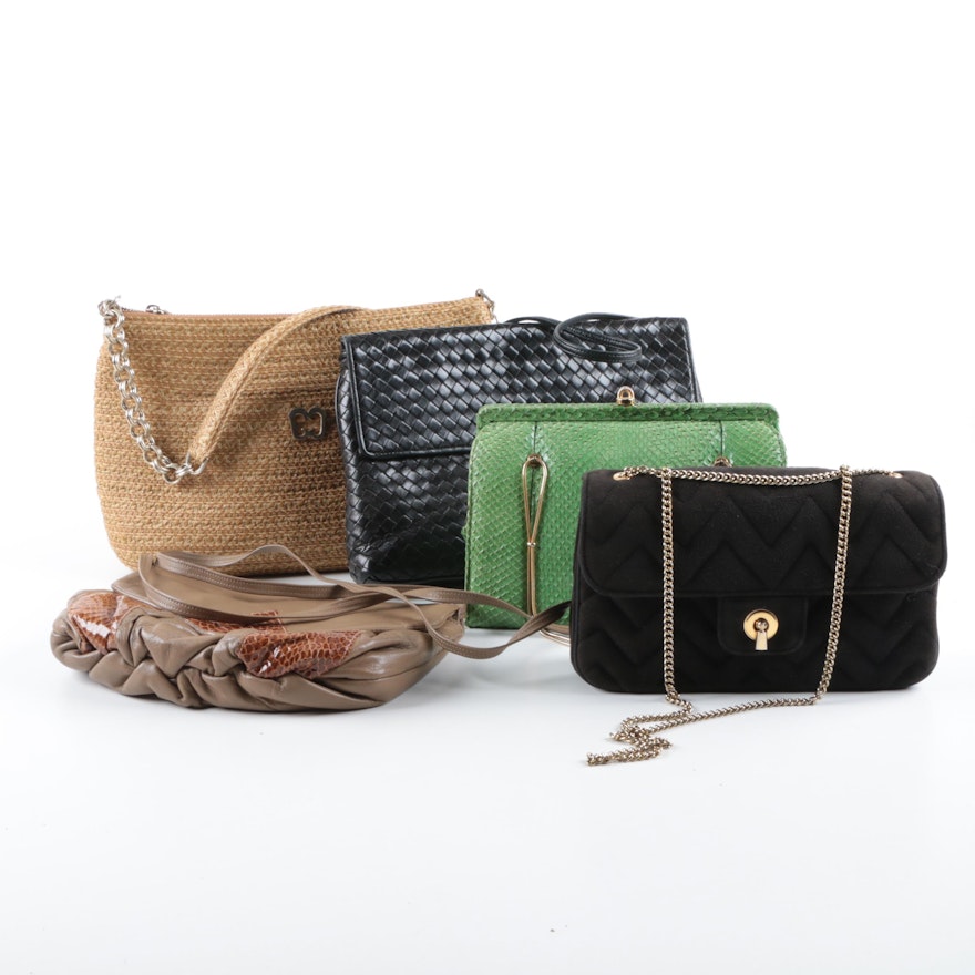 Handbags Including Eric Javits and Snakeskin Handbags