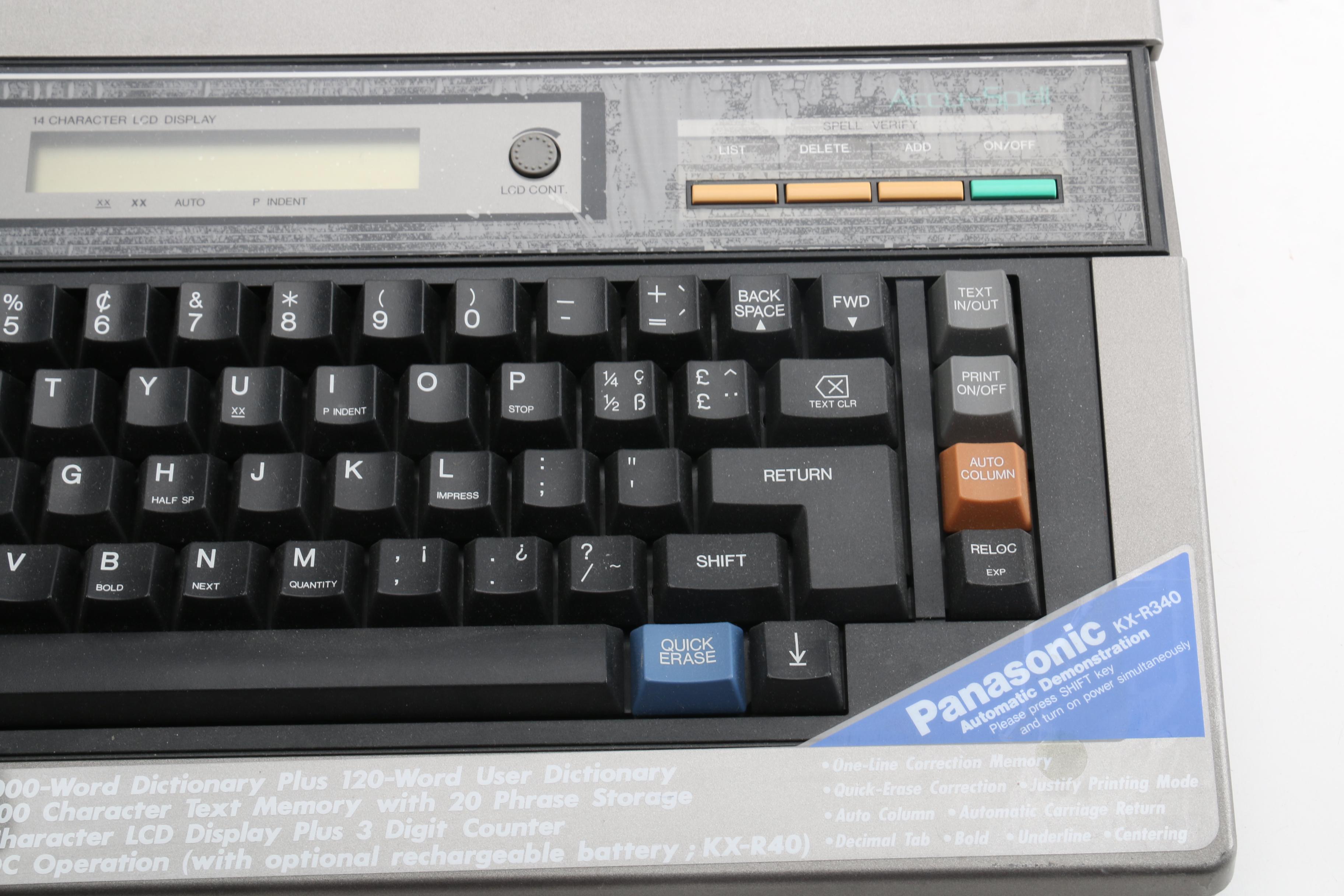 Panisonic KX-R340 Electronic Typewriter