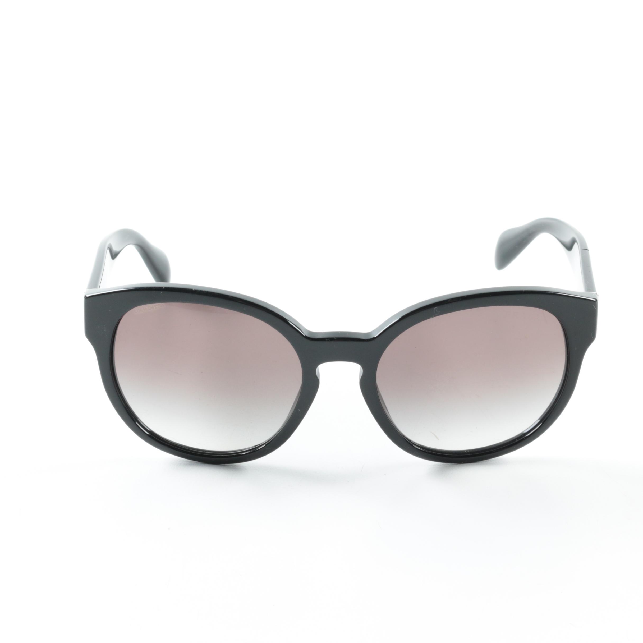 Prada Black Round Sunglasses