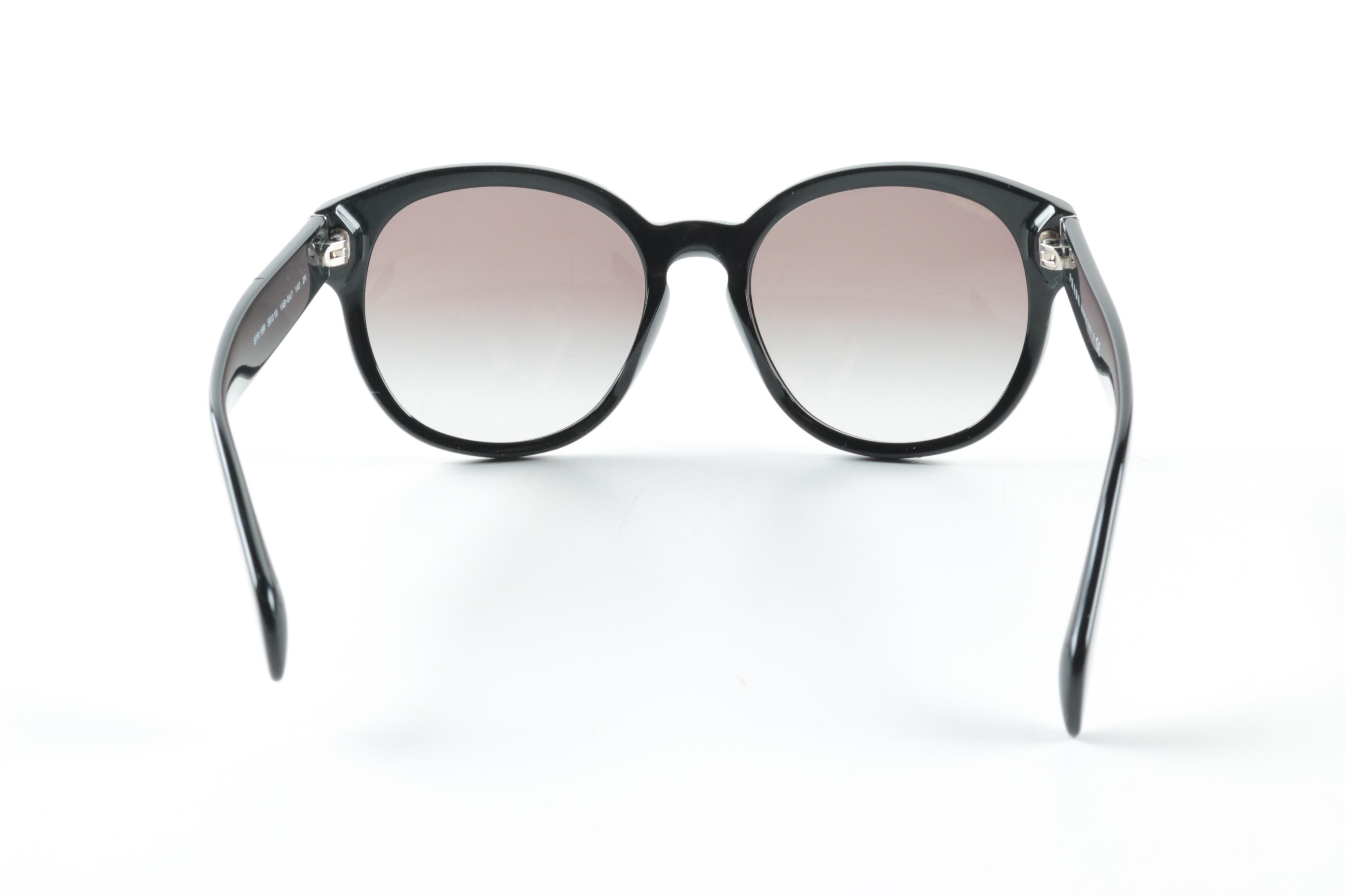Prada Black Round Sunglasses