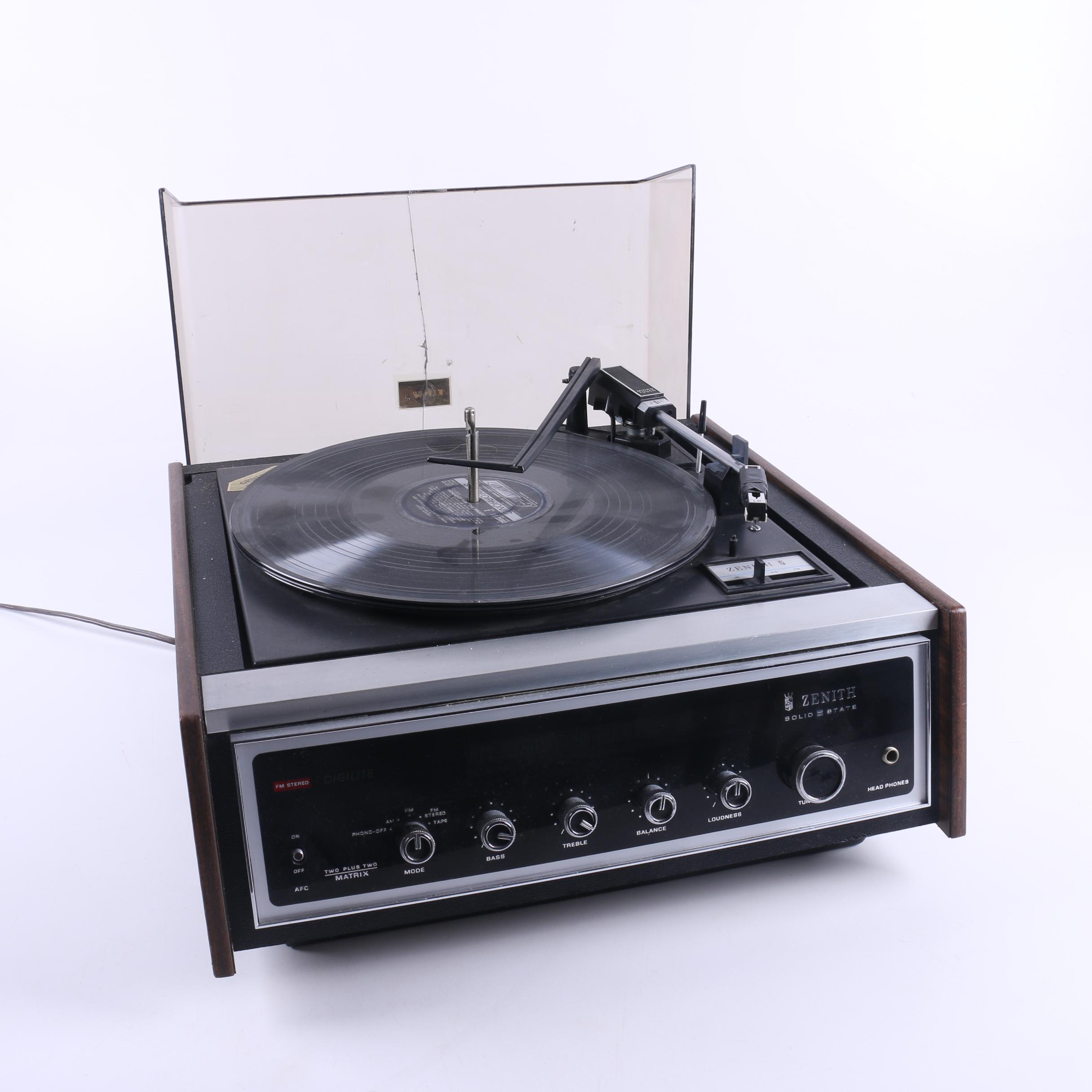 Zenith Solid State FM Stereo Record Player