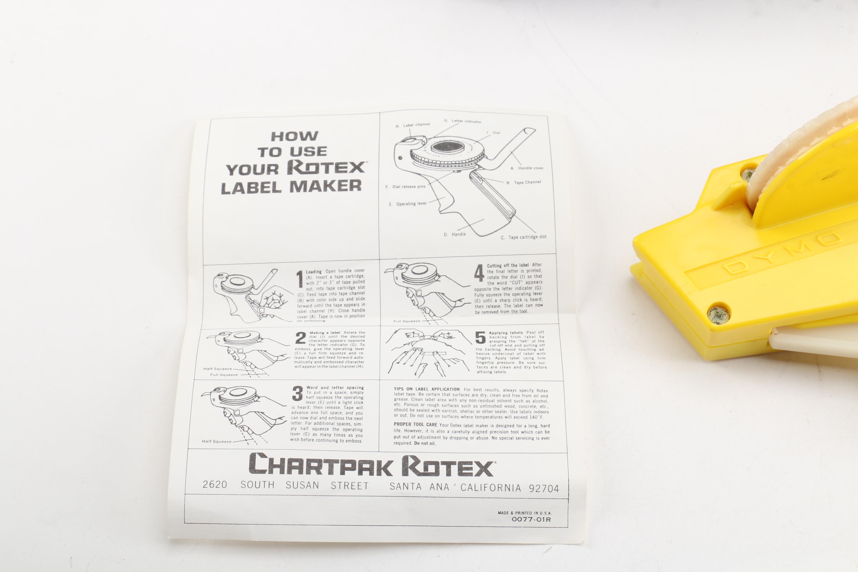 Rotex Label Maker Kits