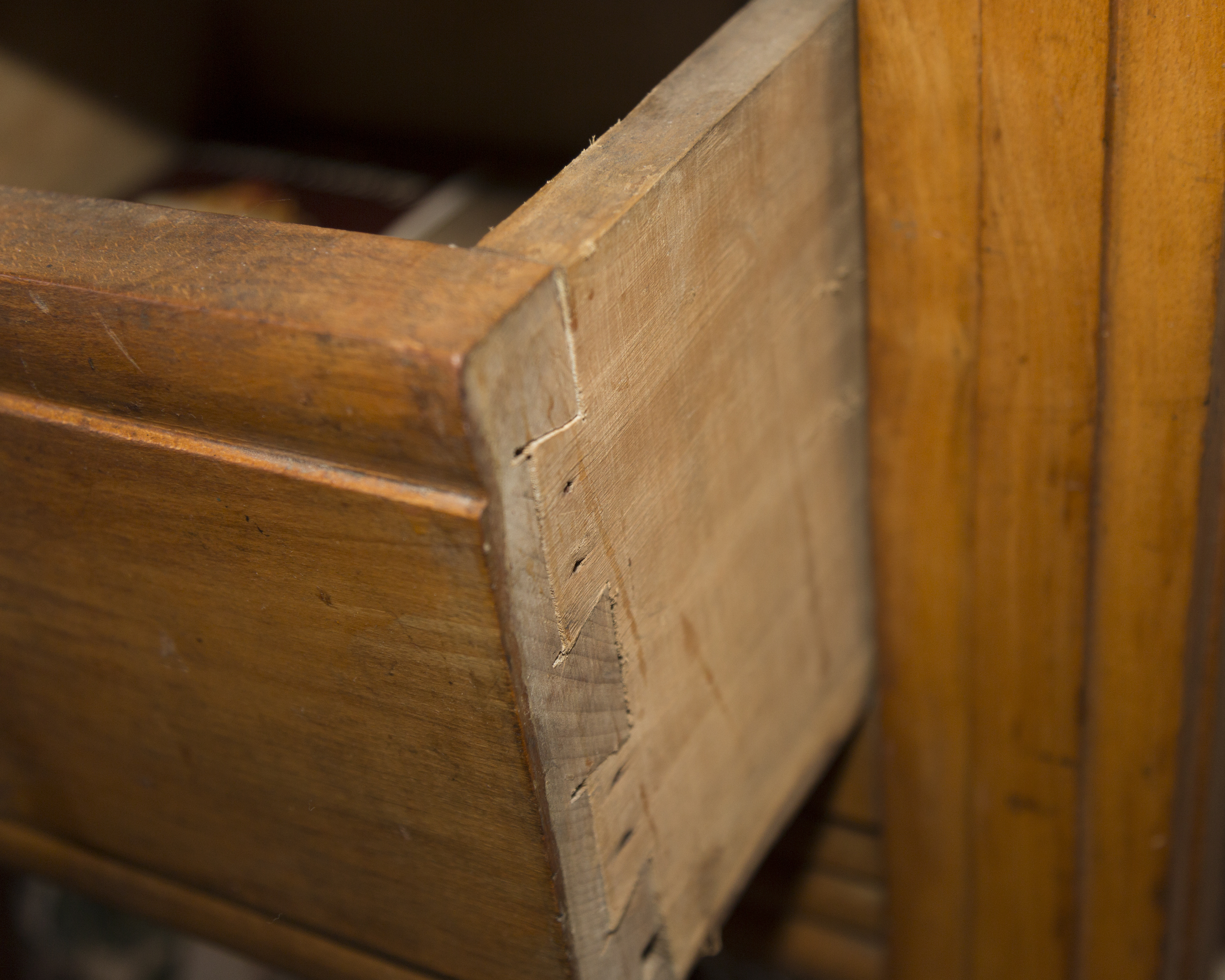 Antique French Butcher's Block with Meat Hooks
