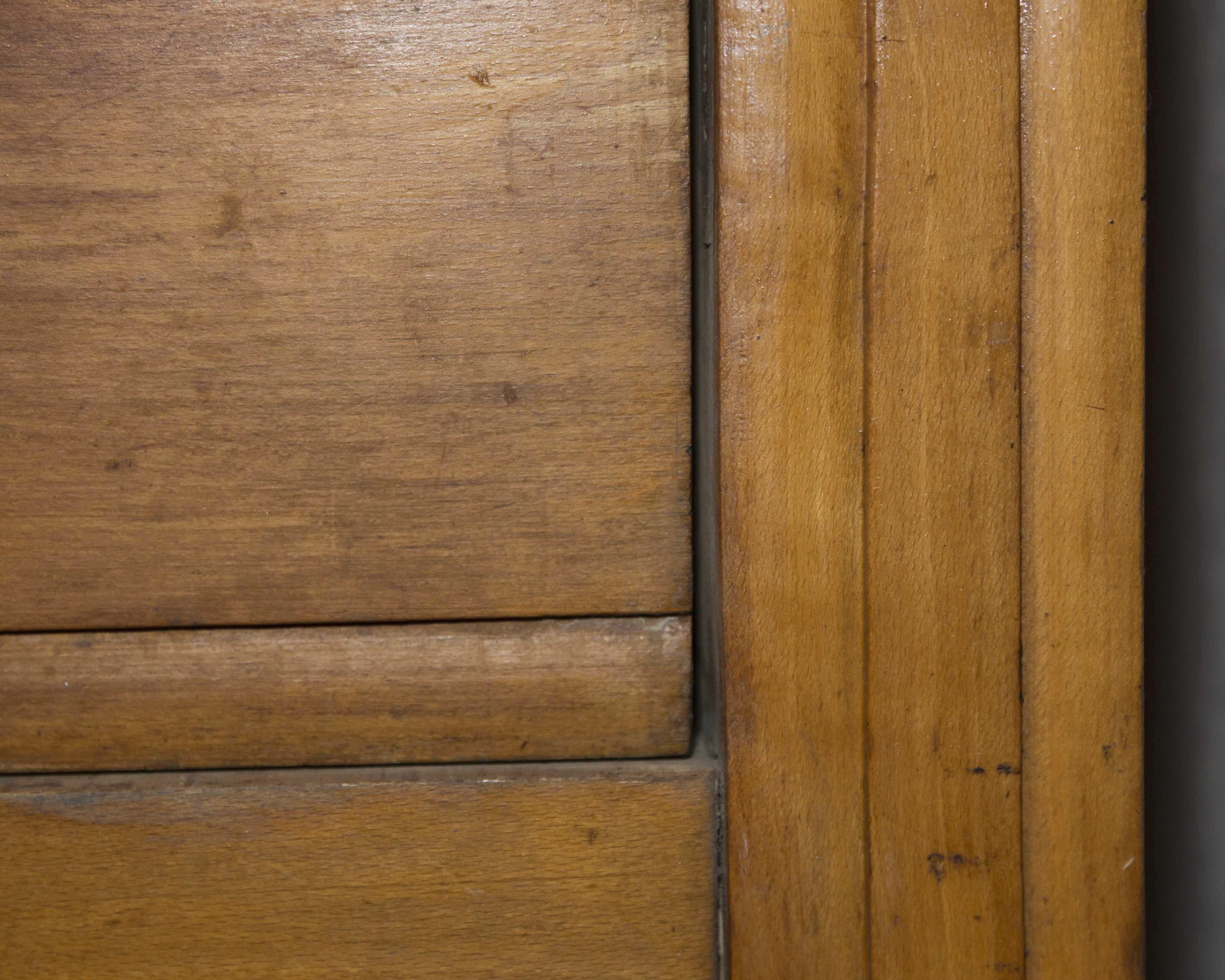 Antique French Butcher's Block with Meat Hooks