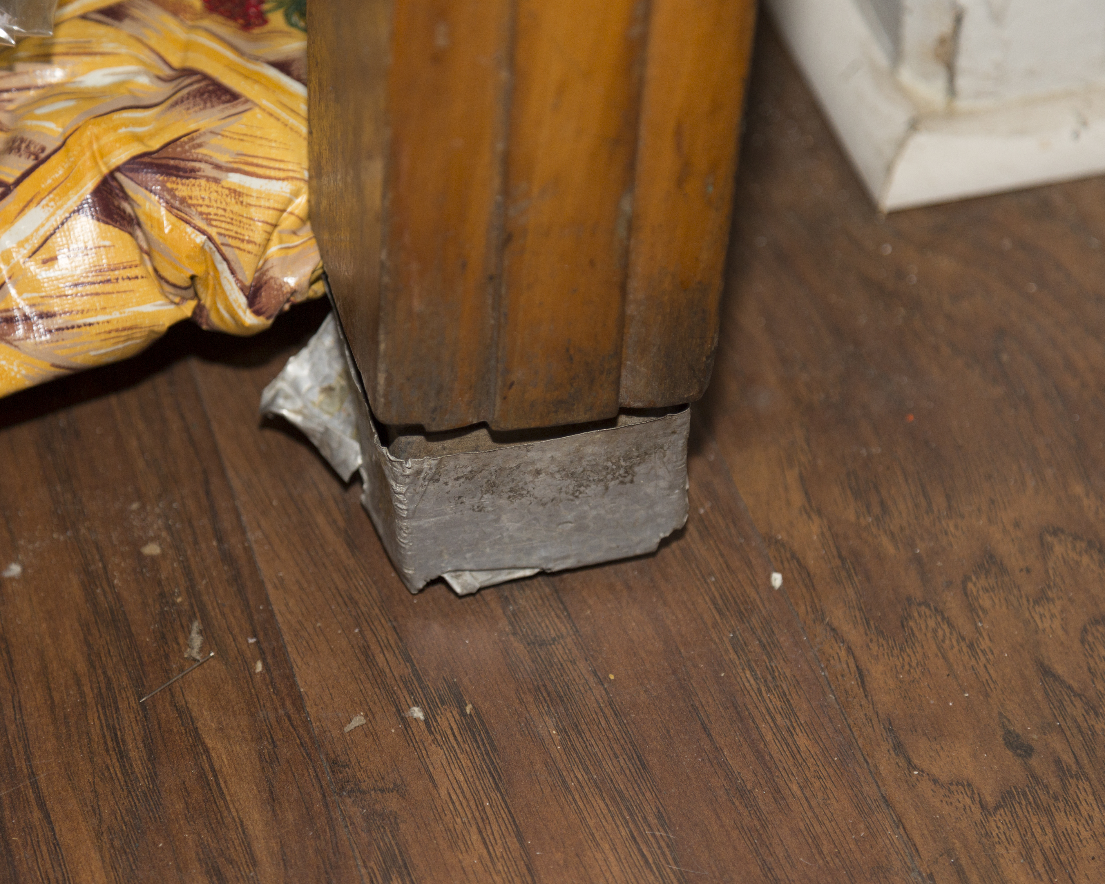 Antique French Butcher's Block with Meat Hooks