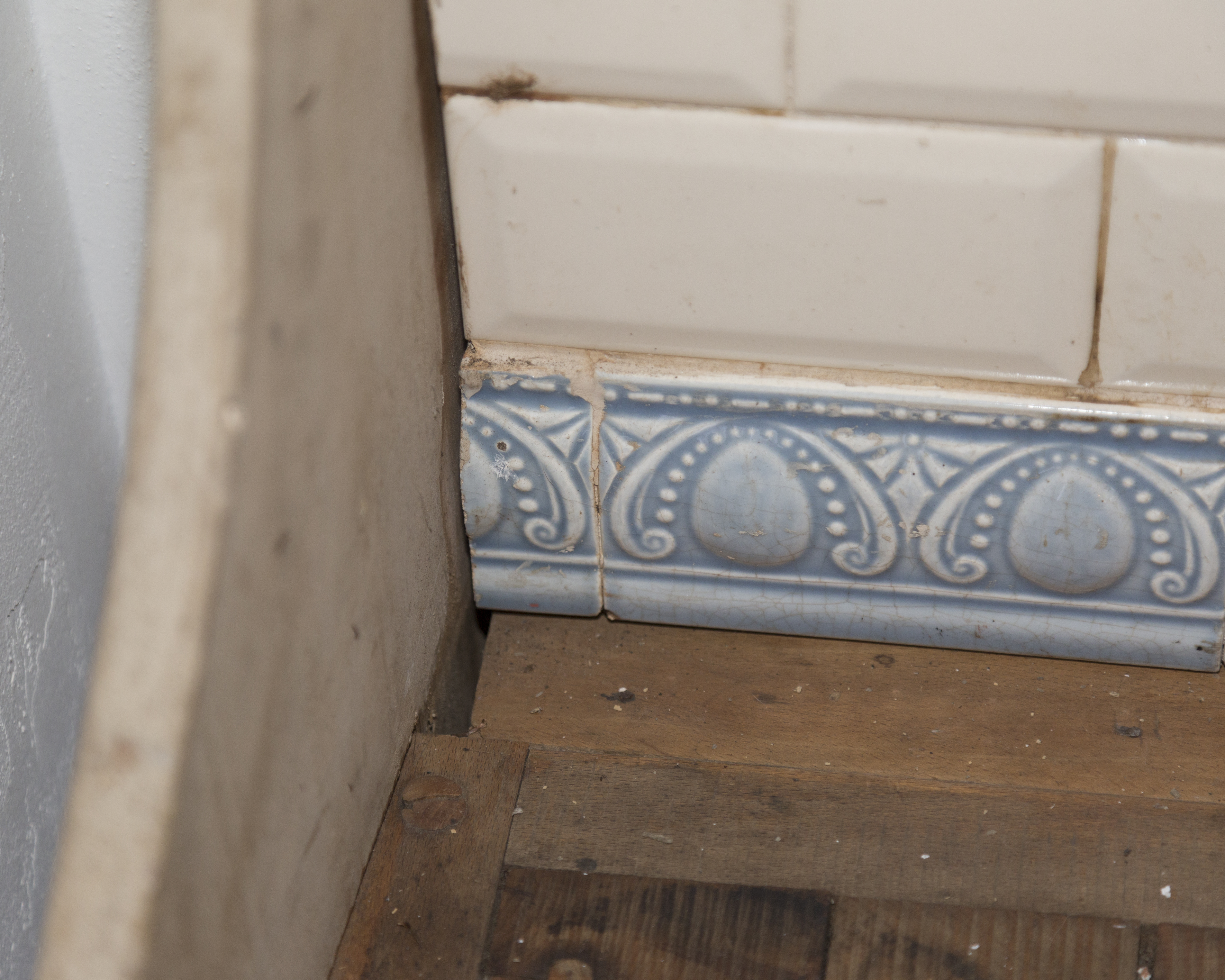 Antique French Butcher's Block with Meat Hooks