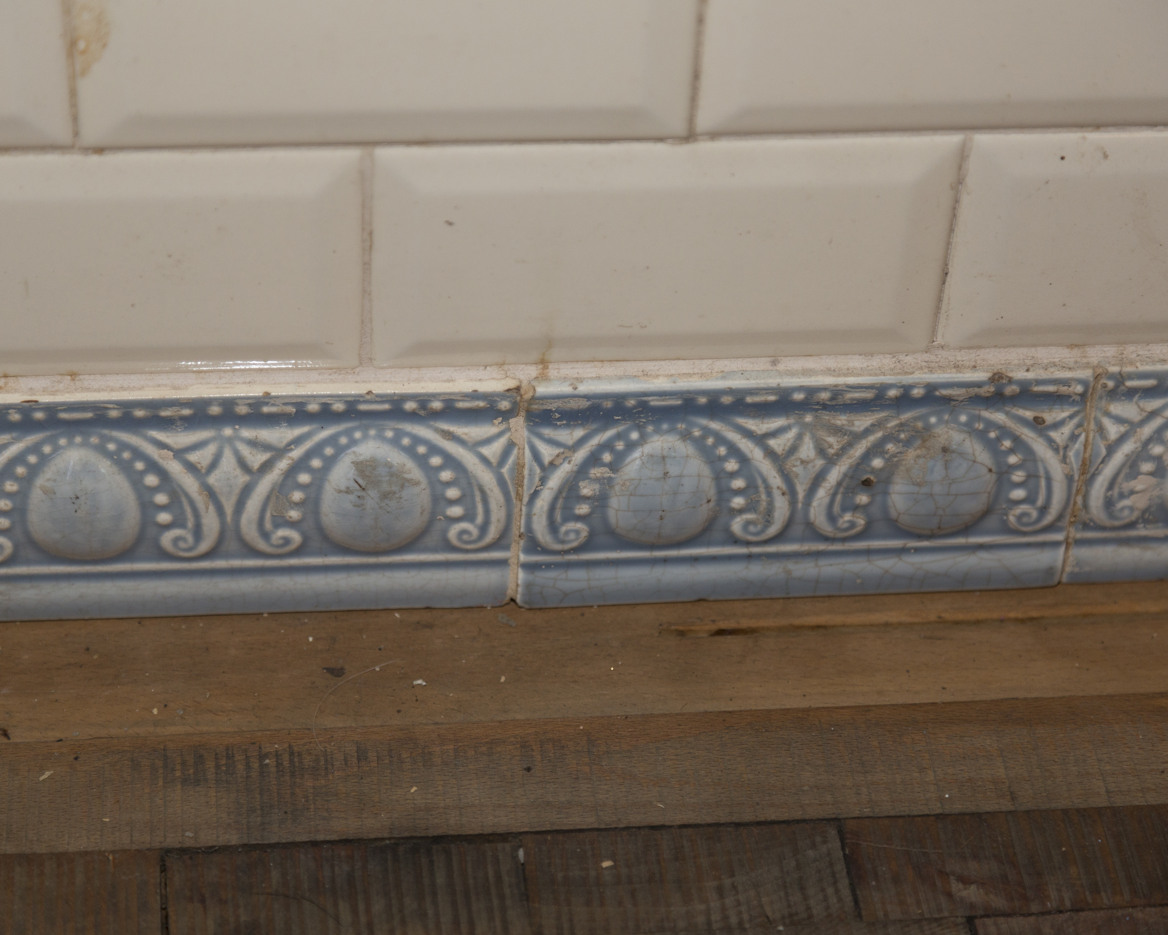 Antique French Butcher's Block with Meat Hooks