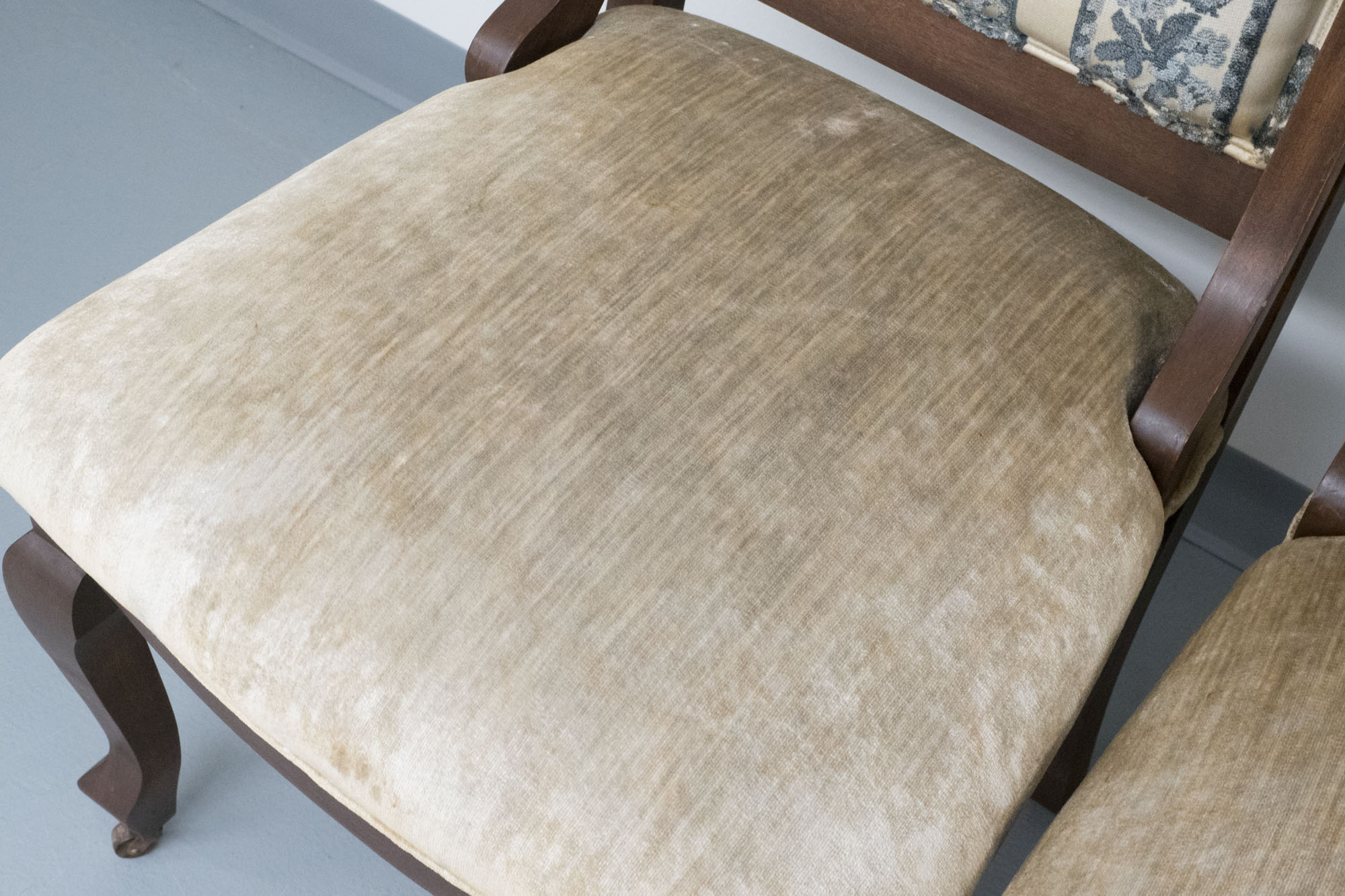 Pair of Vintage Victorian Style Side Chairs