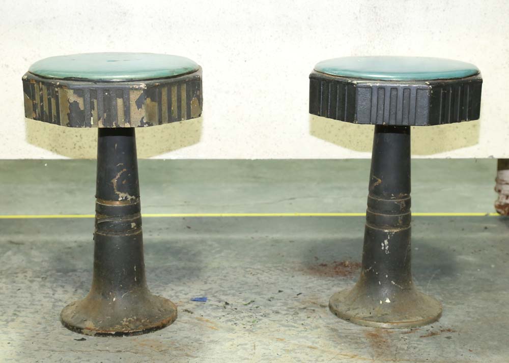 Vintage Lunch Counter and Stools