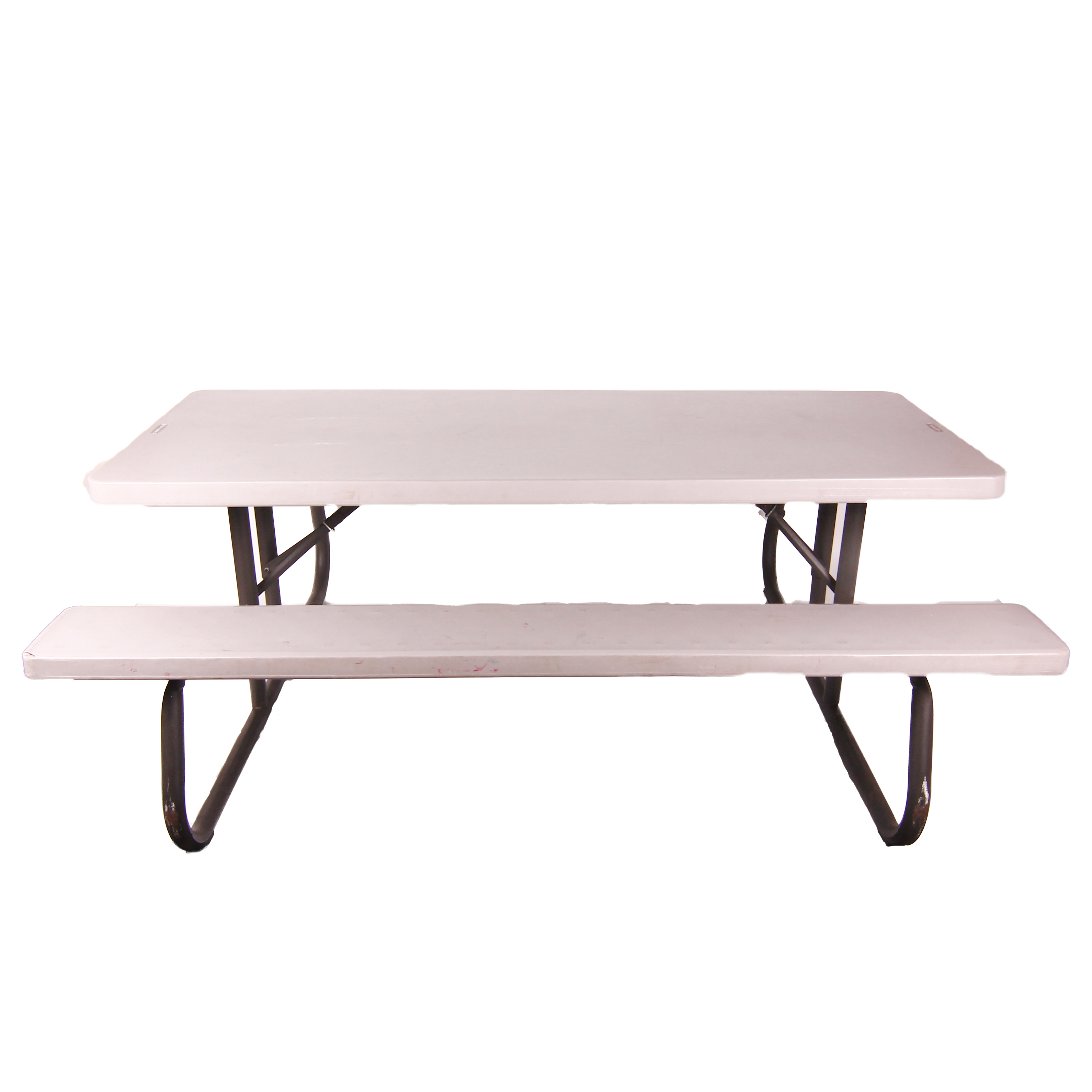 6' Folding Picnic Table with Attached Bench Seats by Lifetime