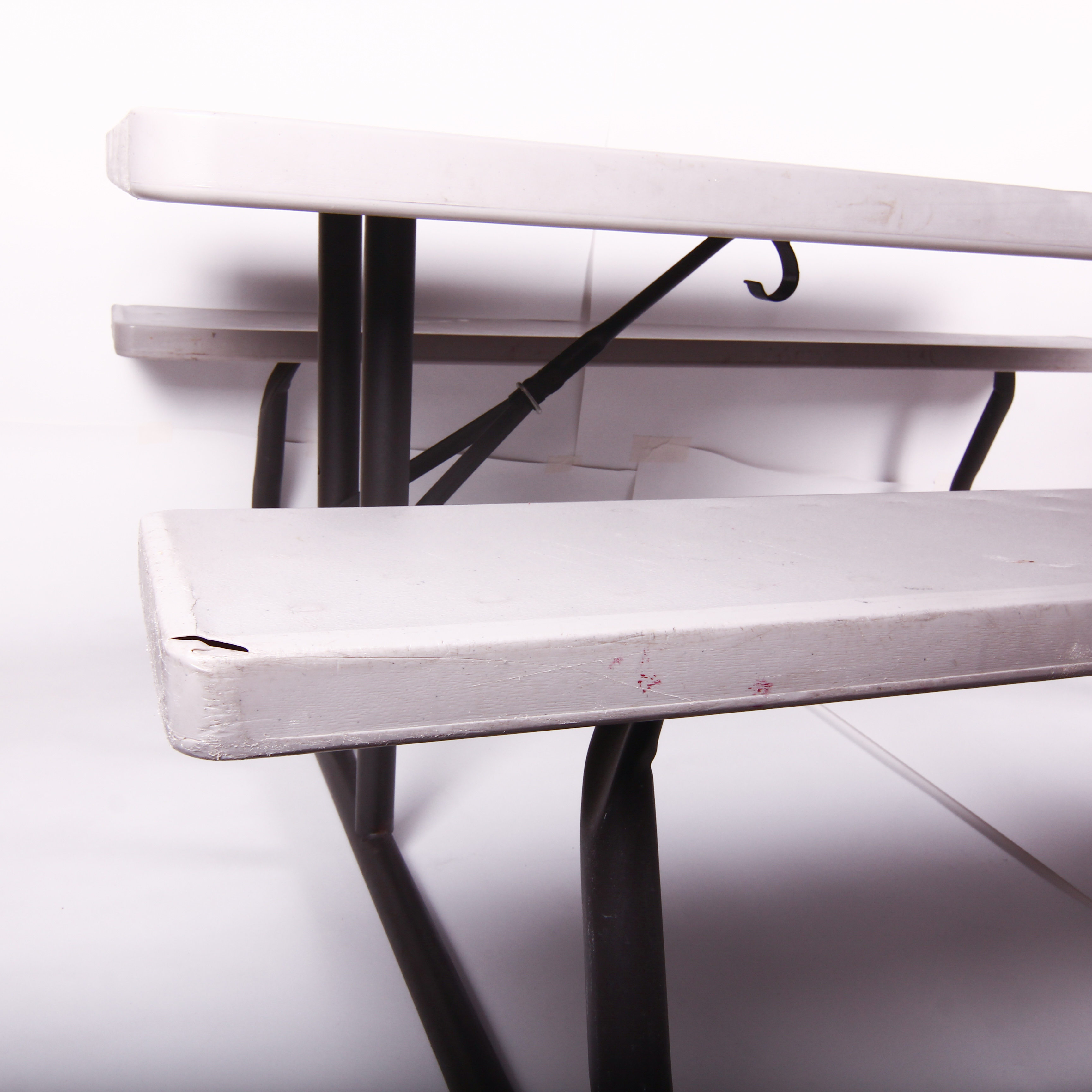 6' Folding Picnic Table with Attached Bench Seats by Lifetime