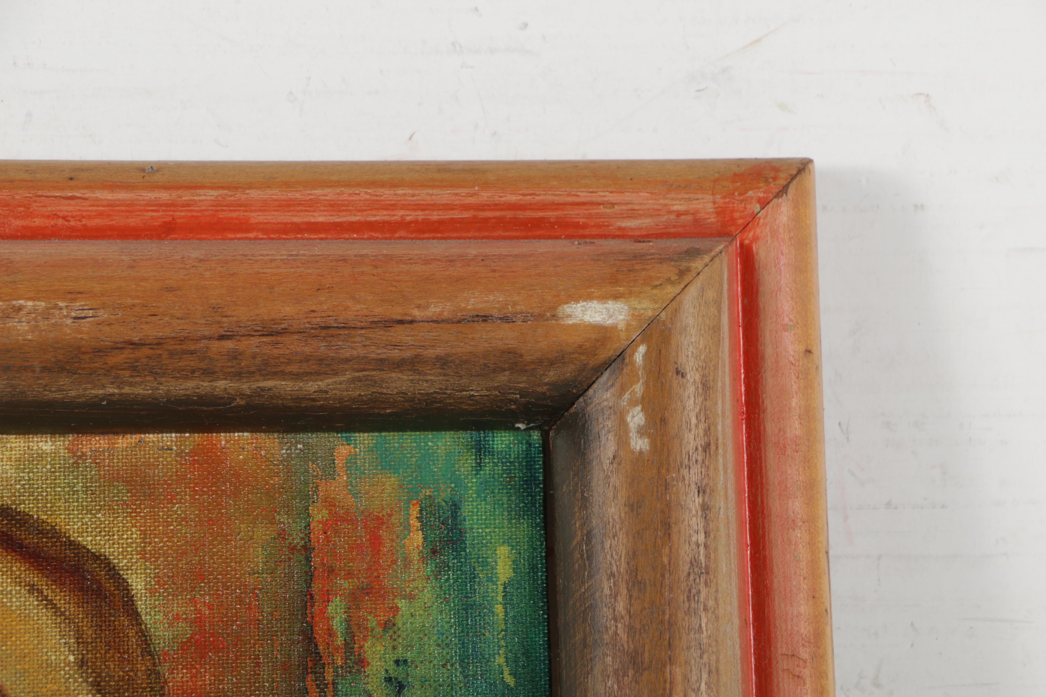 Freda Frank Oil Painting "Girl with Apples"