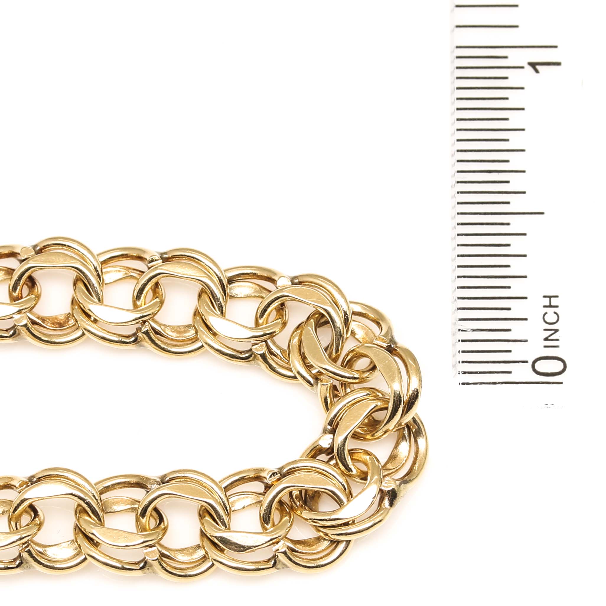 14K Yellow Gold Fancy Link Bracelet