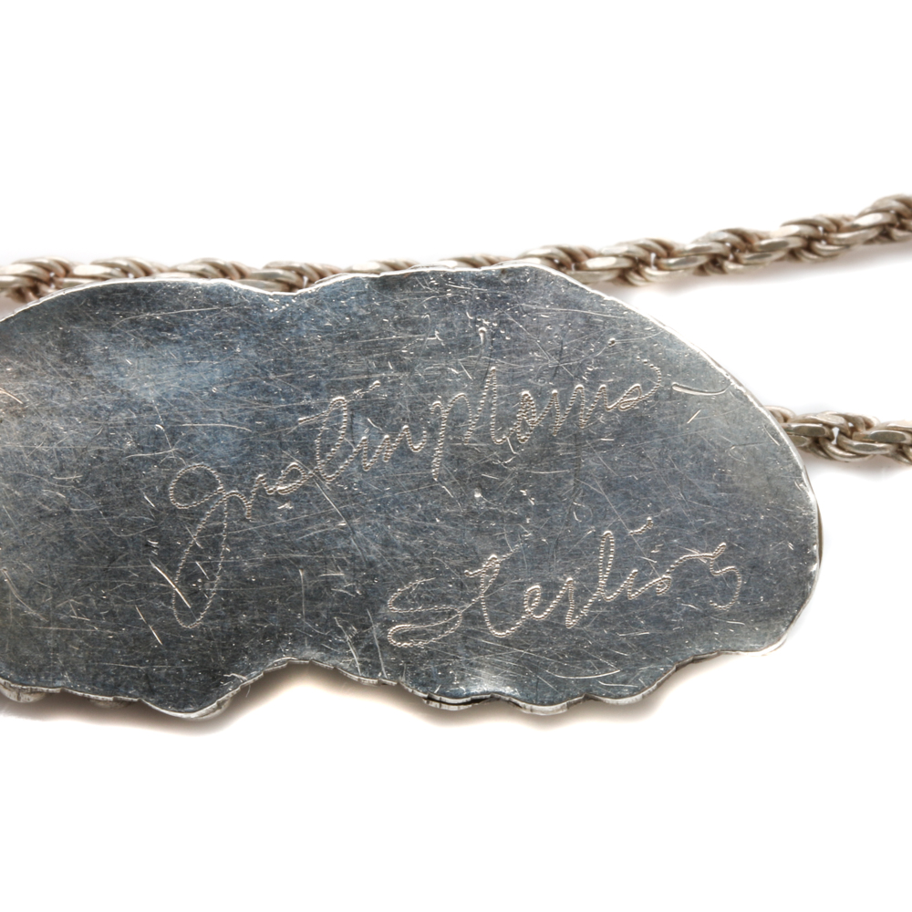 Sterling Silver Southwestern Style Turquoise Bracelet and Justin Morris Necklace