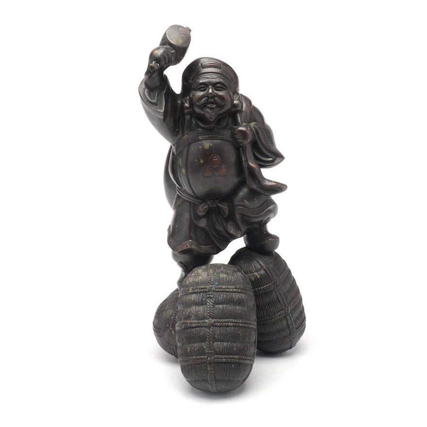 Japanese Daikokuten Bronze Statue