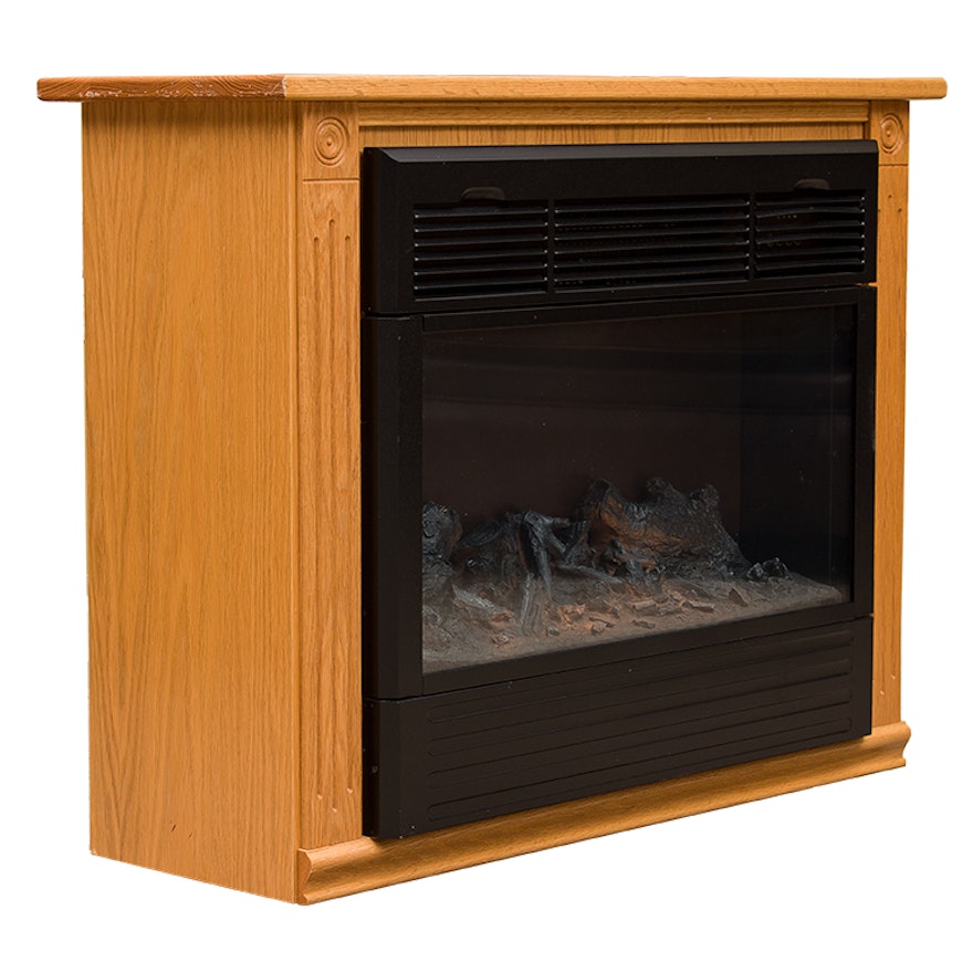 Heat Surge Fireless Infinity Flame Heater with Amish Carpentry Mantel