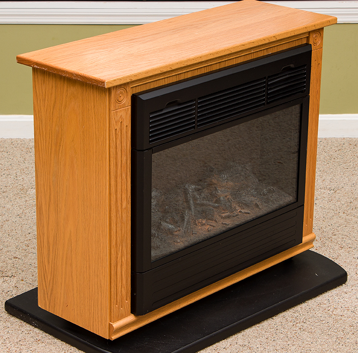 Heat Surge Fireless Infinity Flame Heater with Amish Carpentry Mantel