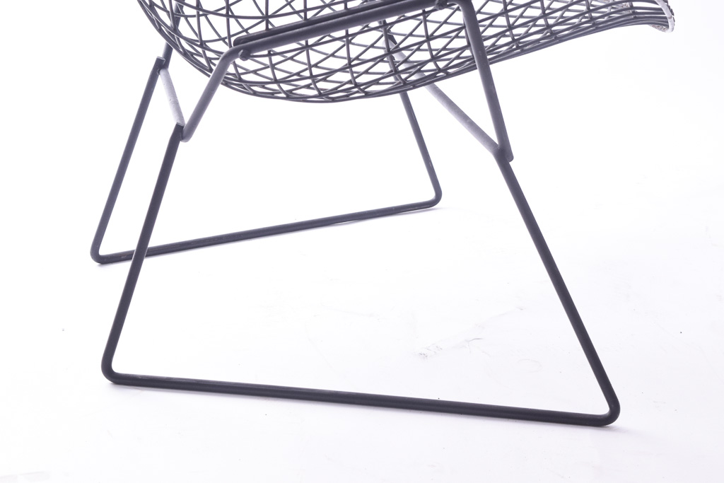 Harry Bertoia "Diamond" Mesh Chair with Ottoman