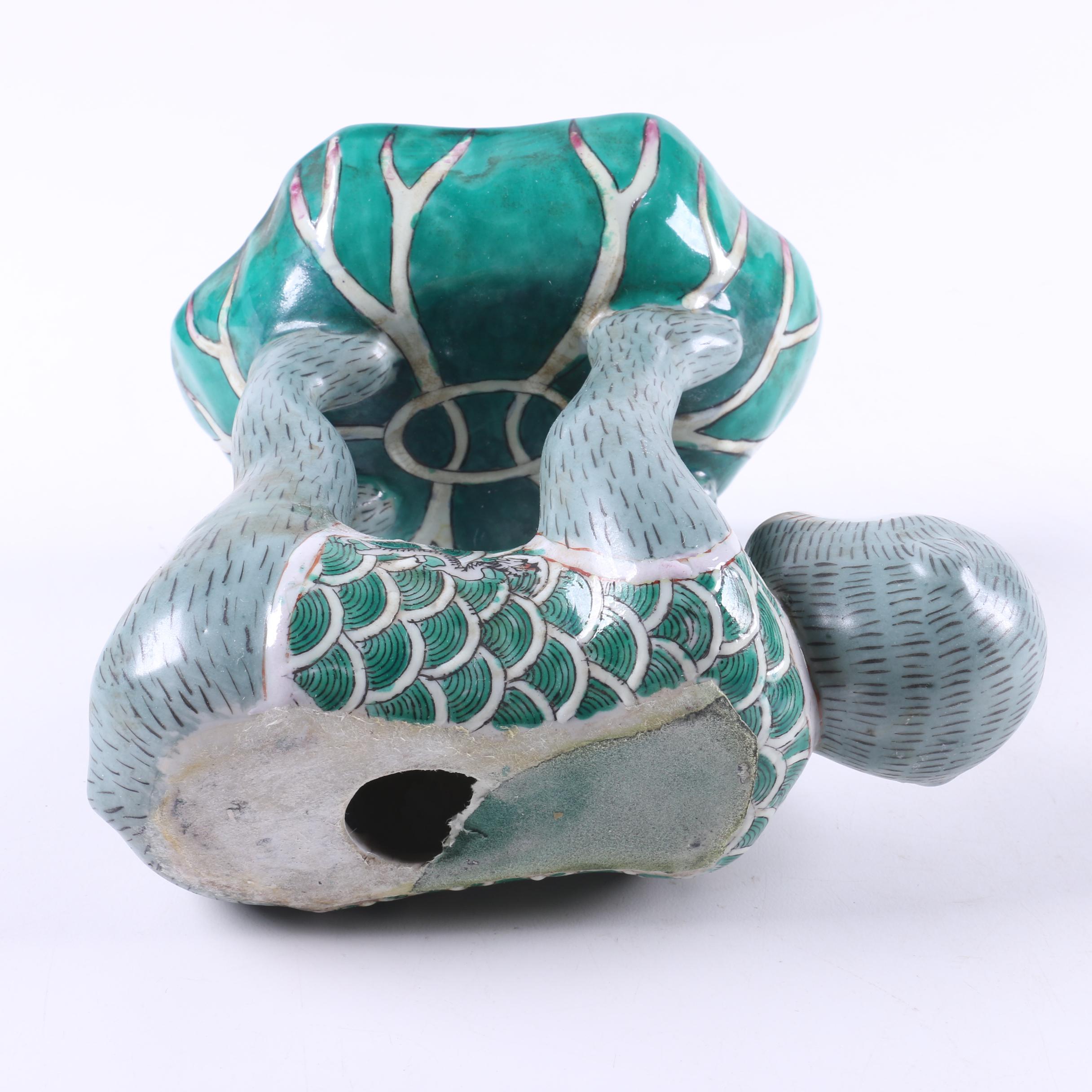 Vintage Chinese Figural Monkey Dish