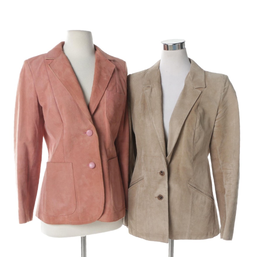 Women's Vintage Suede Jackets Including Avanti