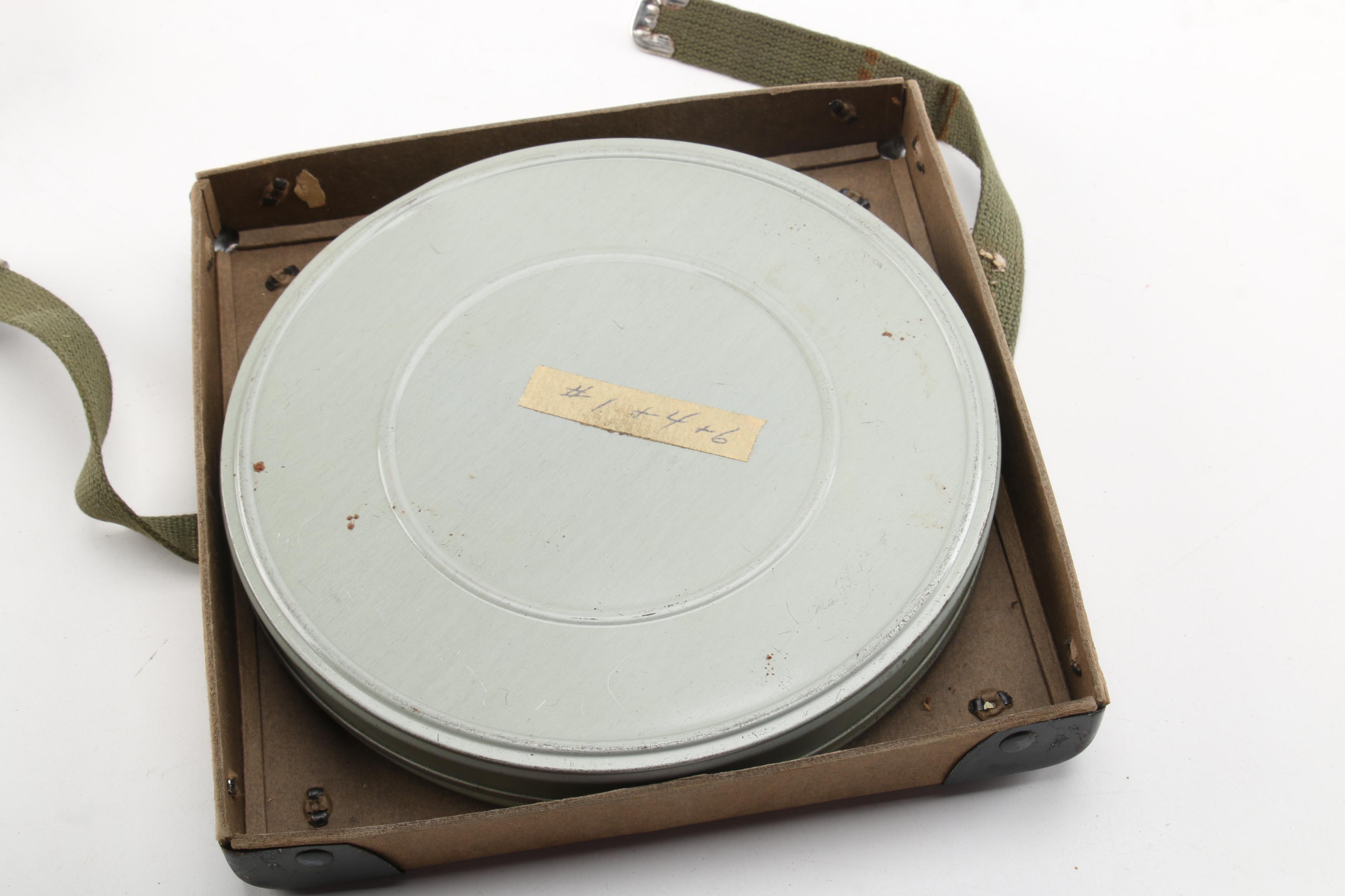 Vintage Film Reel with Television Announcer Rex Marshall