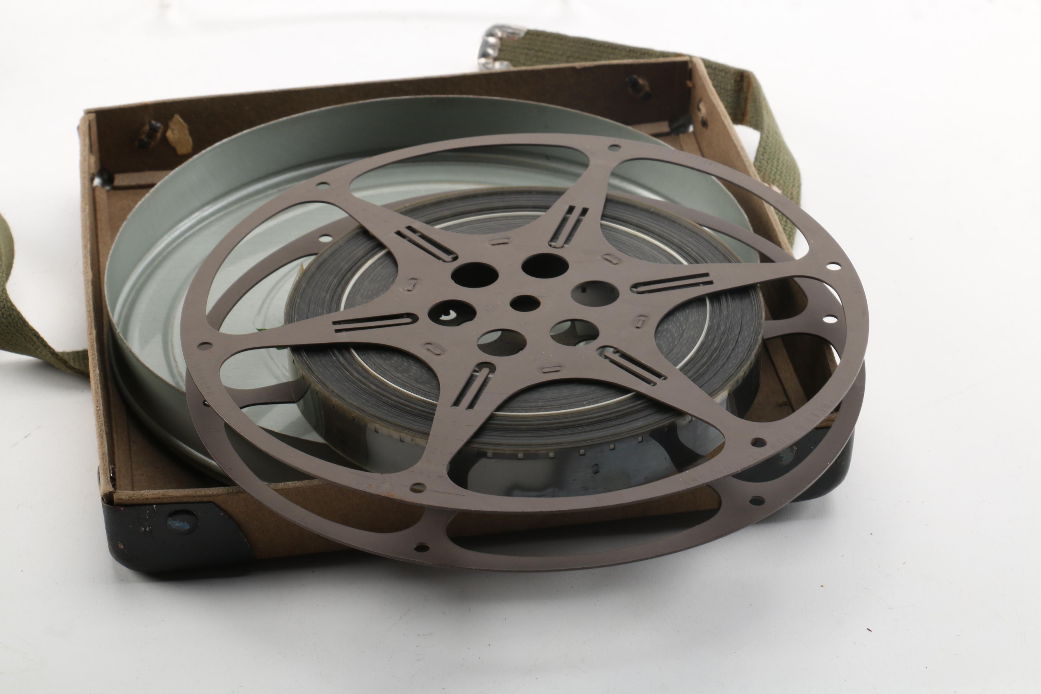 Vintage Film Reel with Television Announcer Rex Marshall