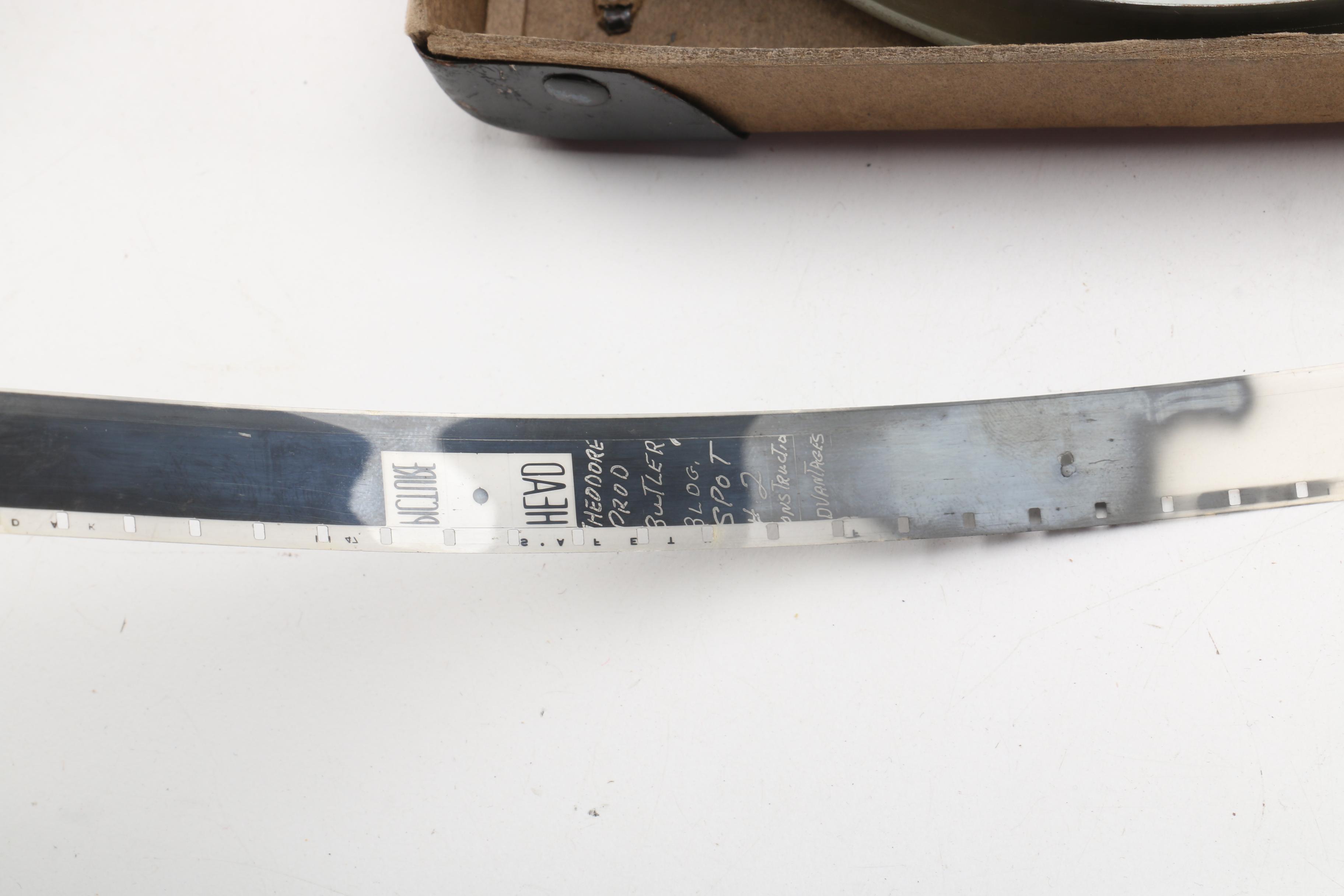 Vintage Film Reel with Television Announcer Rex Marshall