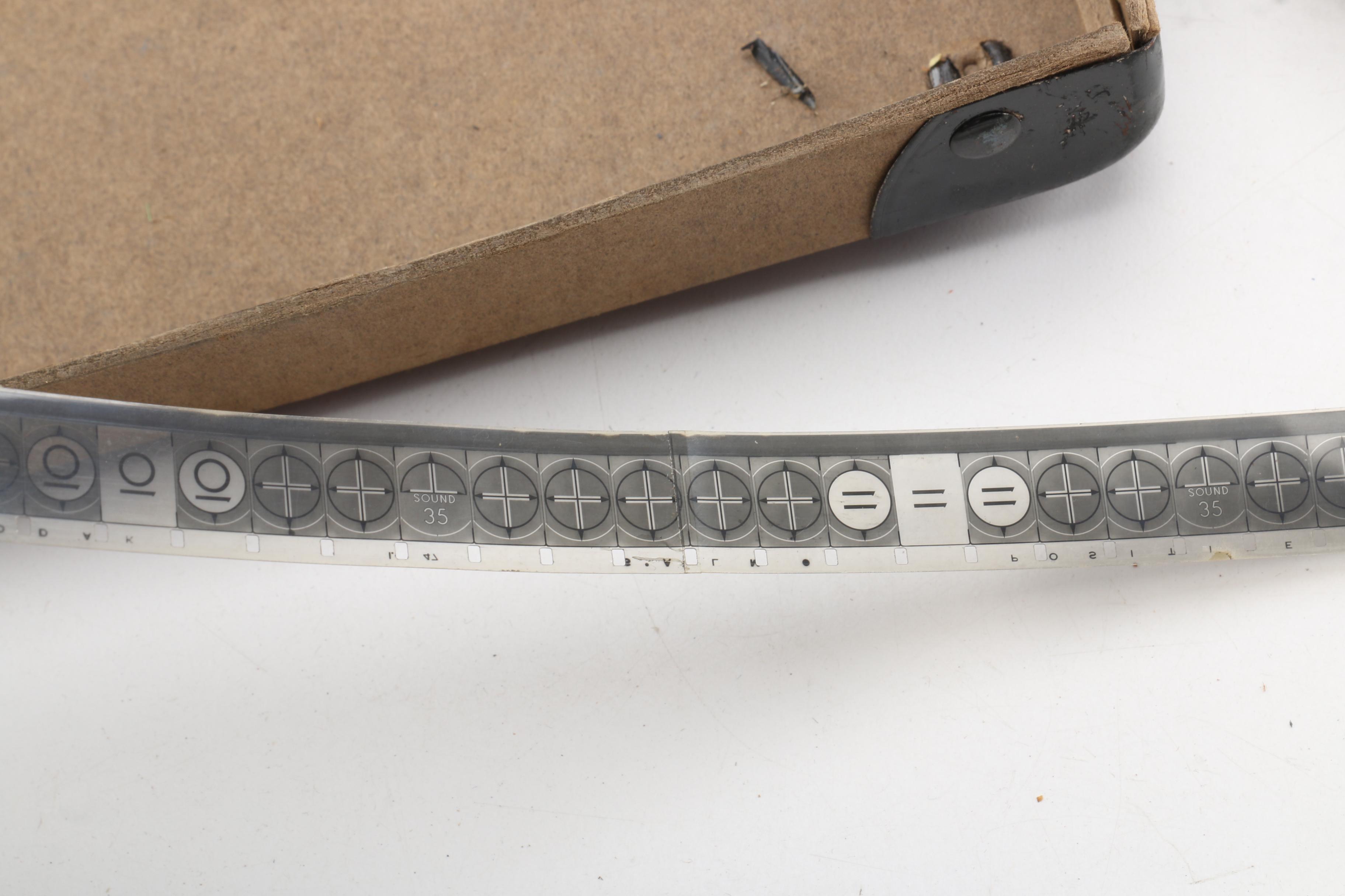 Vintage Film Reel with Television Announcer Rex Marshall