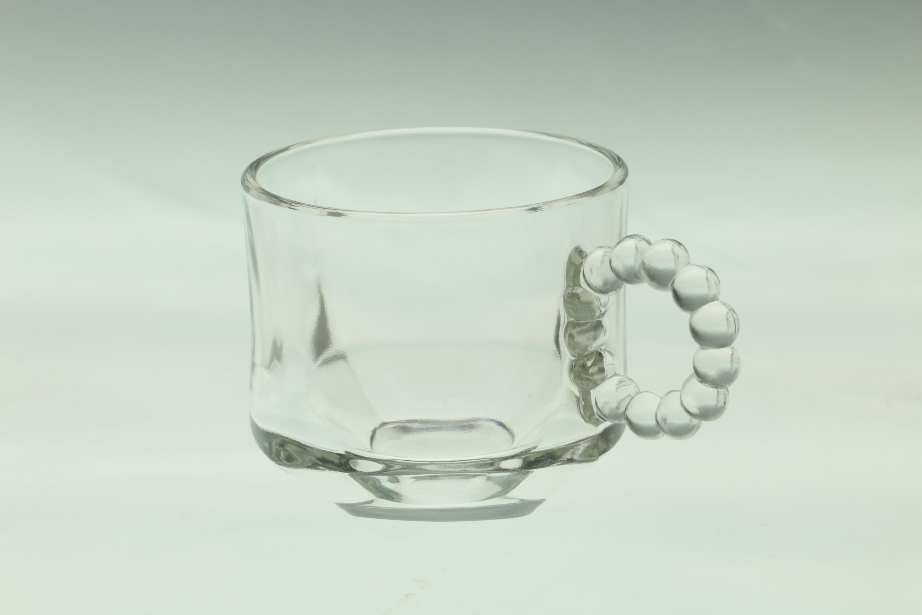 Vintage Anchor Hocking "Boopie" Glass Mugs and Snack Trays