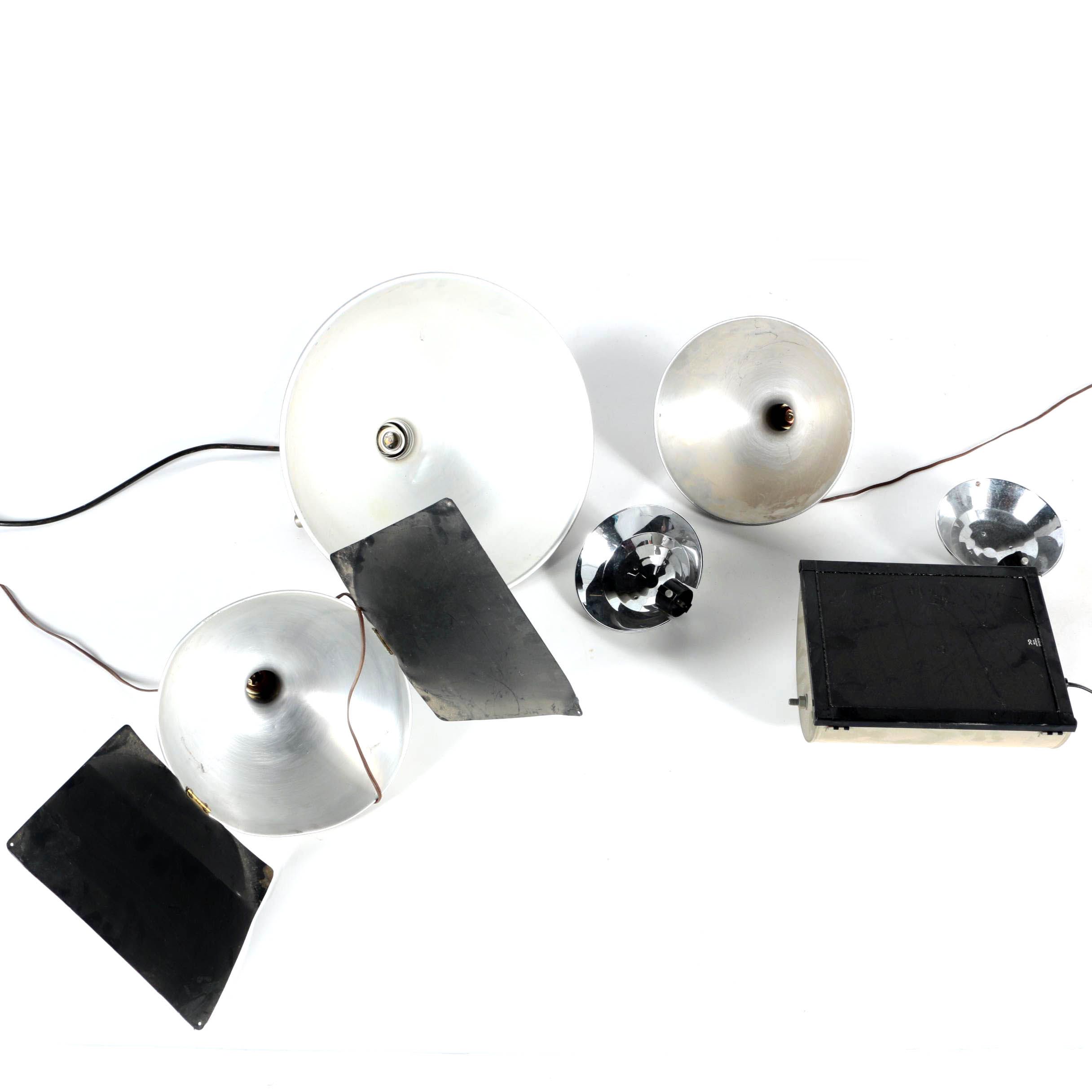 Vintage Utility Lights Including a Kodak Safelight Model C for Darkroom Use