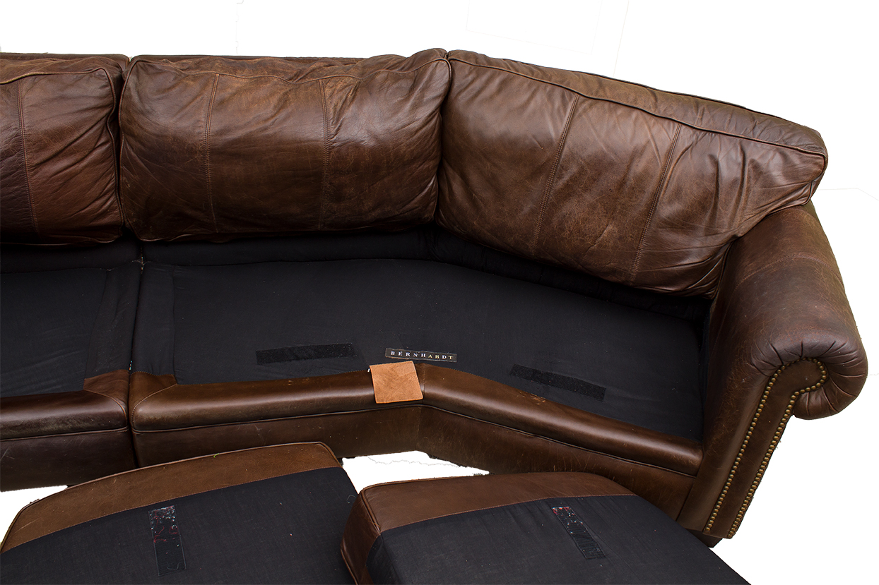 Bernhardt Leather Sectional Sofa