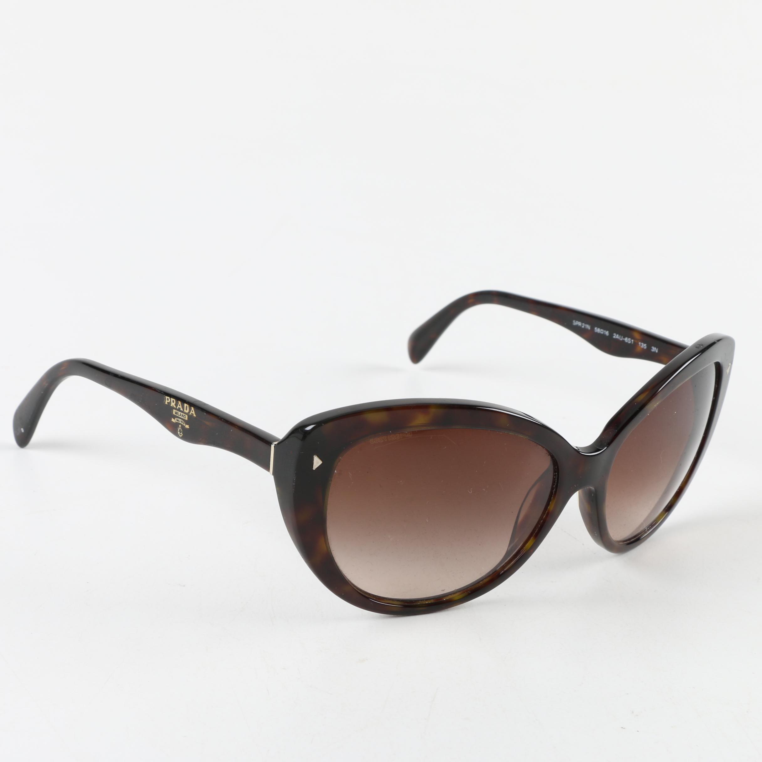 Prada Milano Swing Tortoise Sunglasses