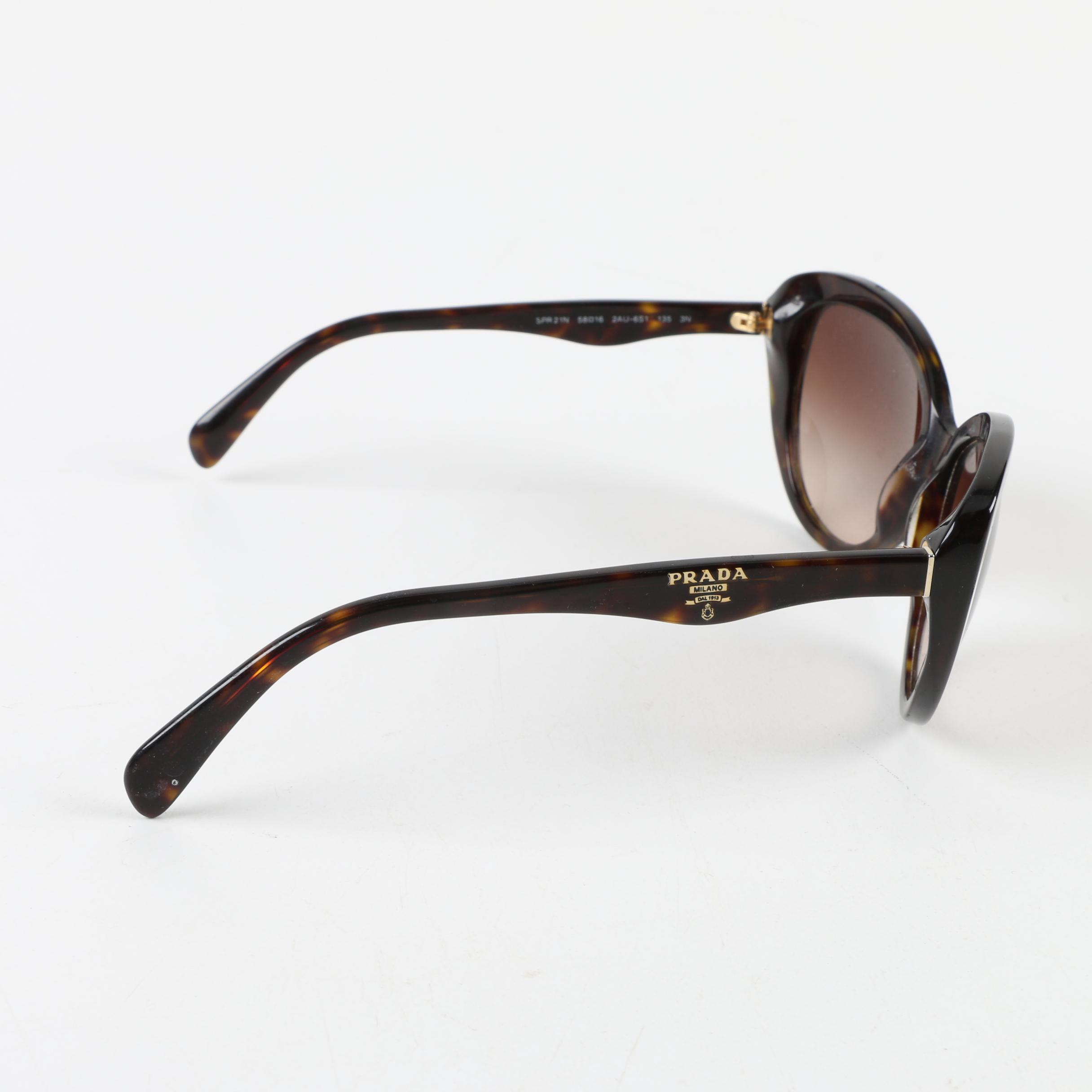 Prada Milano Swing Tortoise Sunglasses