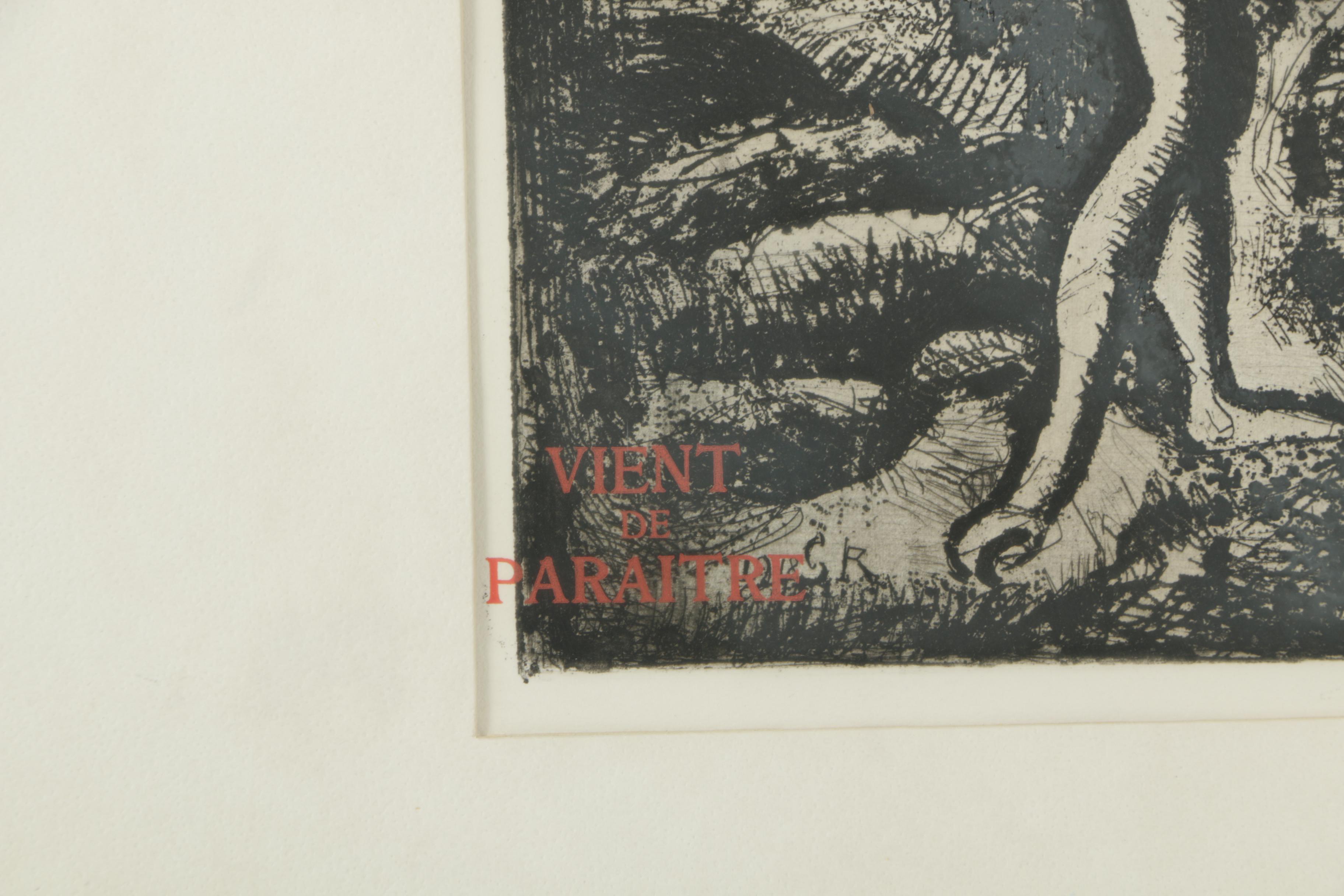 Etching After Georges Rouault "Frontispiece: Reincarnations du Pere Ubu (No.I)"