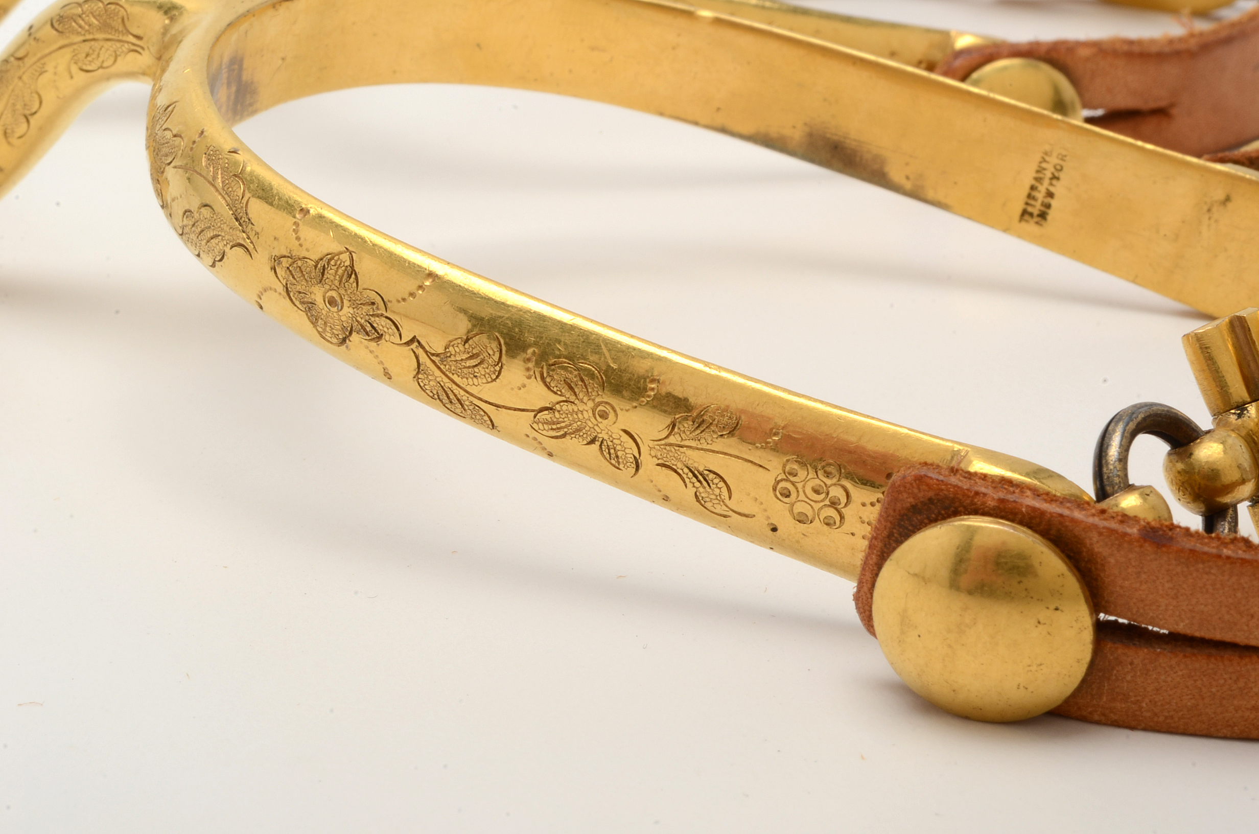 Rare Pair of Tiffany & Co. Brass Civil War Spurs