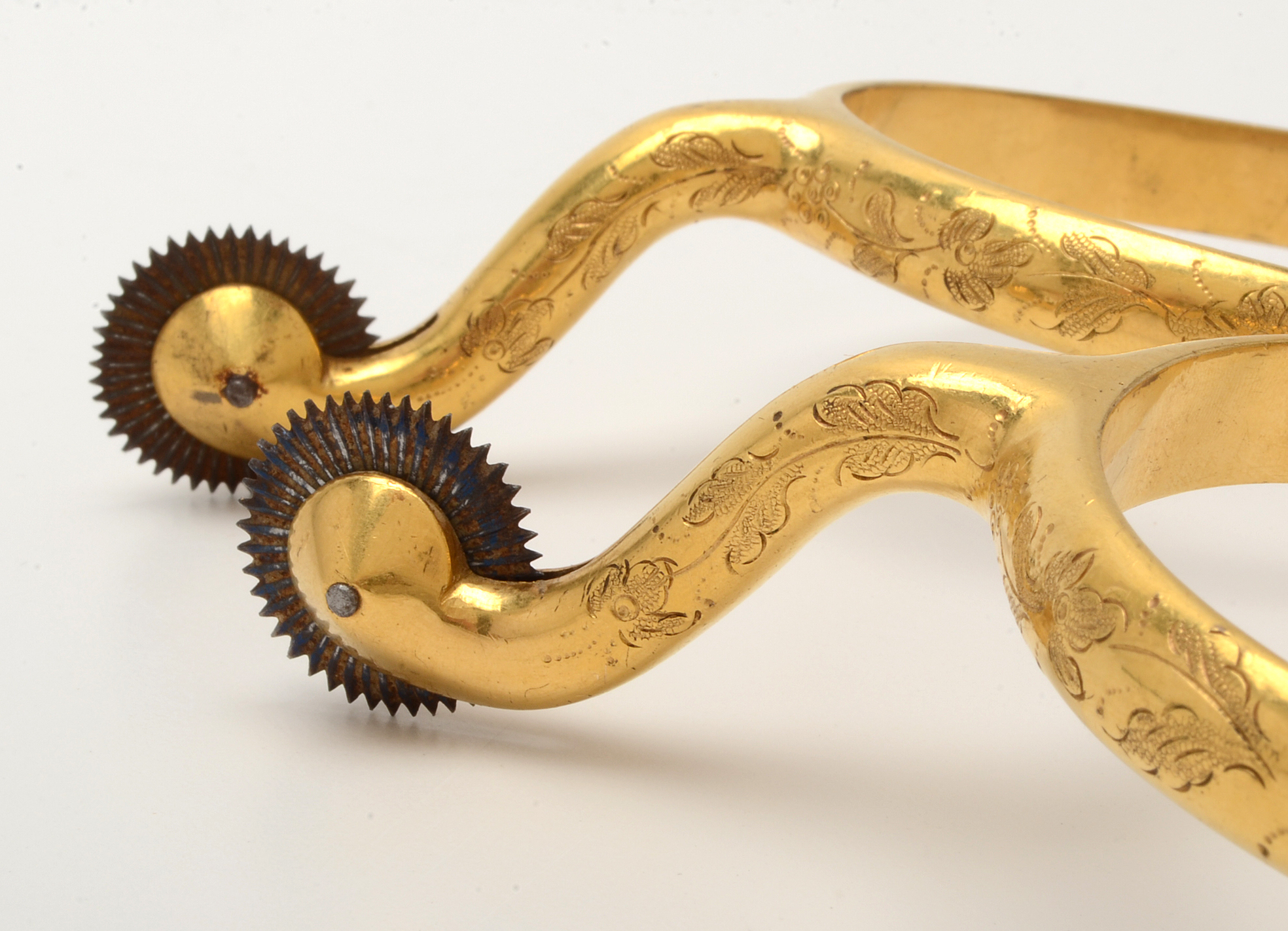 Rare Pair of Tiffany & Co. Brass Civil War Spurs