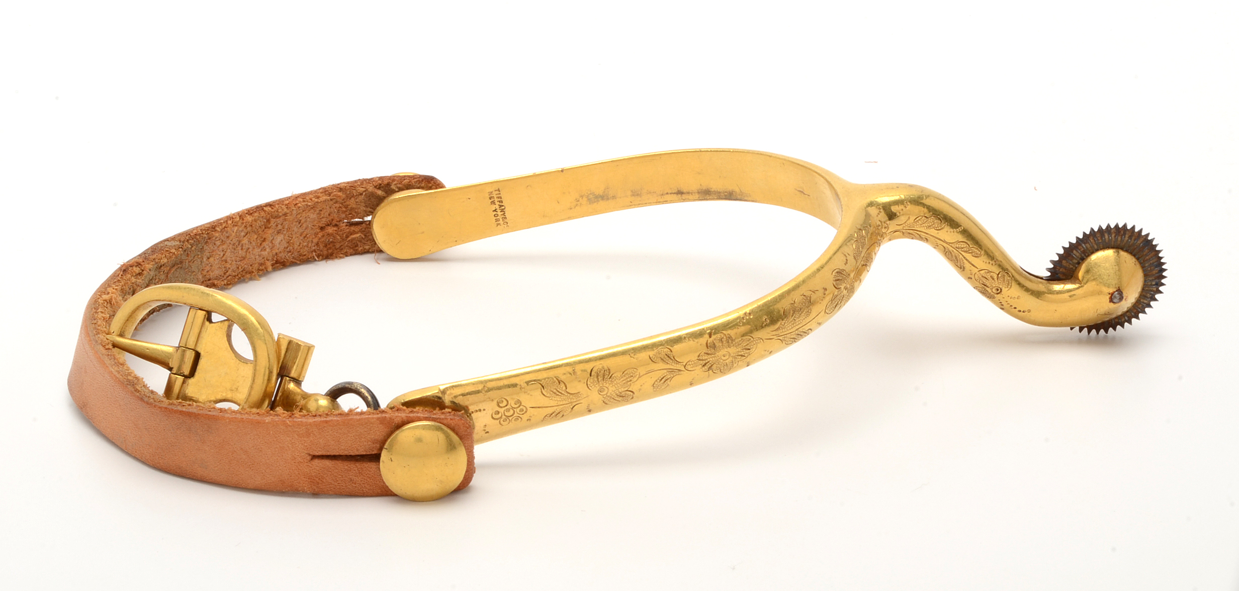 Rare Pair of Tiffany & Co. Brass Civil War Spurs