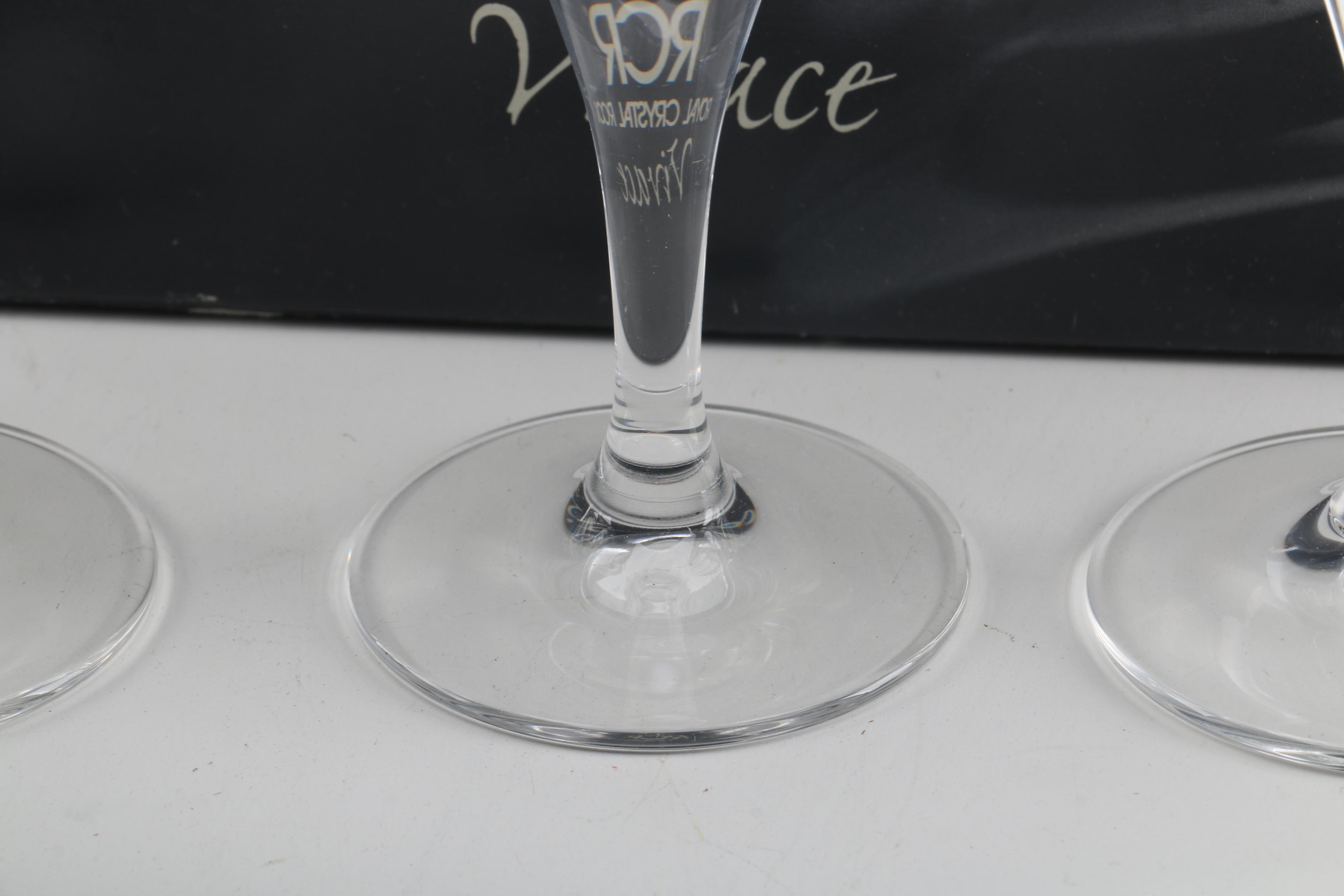 Royal Crystal Rock "Vivace" Champagne Flutes