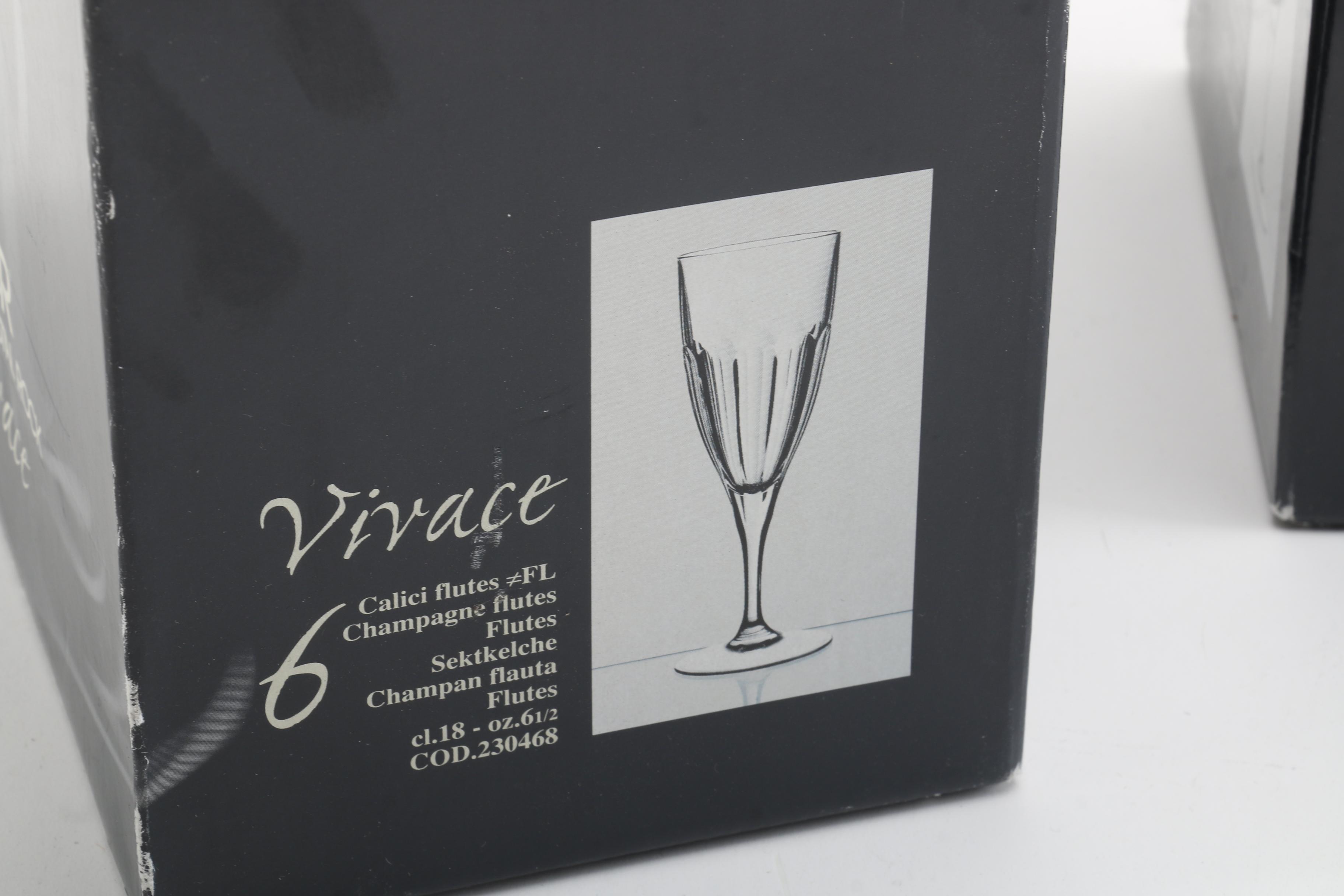 Royal Crystal Rock "Vivace" Champagne Flutes