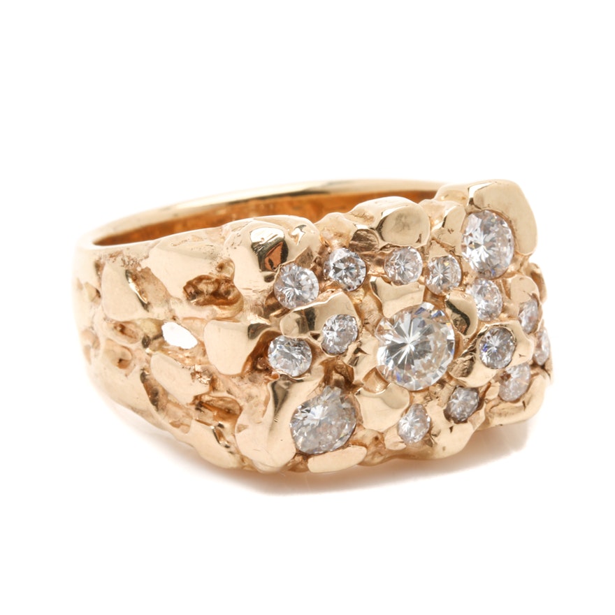 14K Yellow Gold 2.35 CTW Diamond Ring