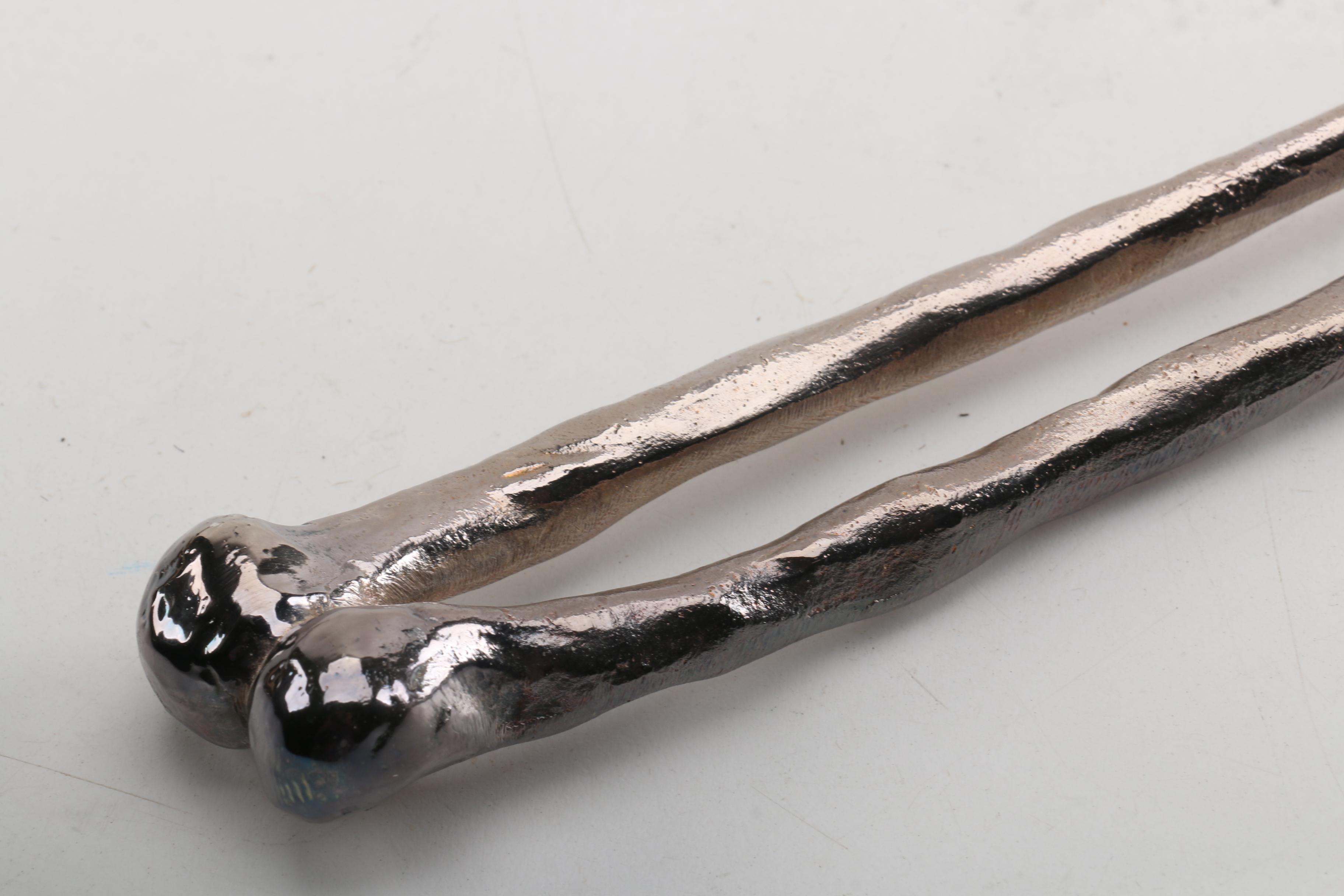 Michael Aram "Bone" Silver Plate Skeletal System Serving Utensils