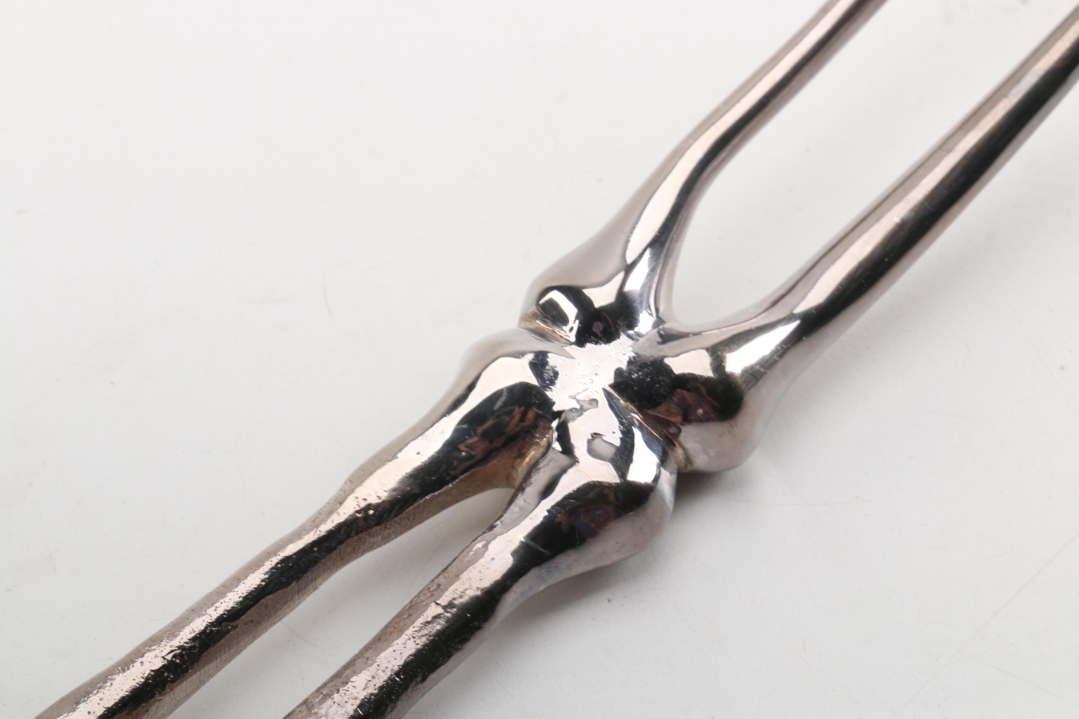 Michael Aram "Bone" Silver Plate Skeletal System Serving Utensils