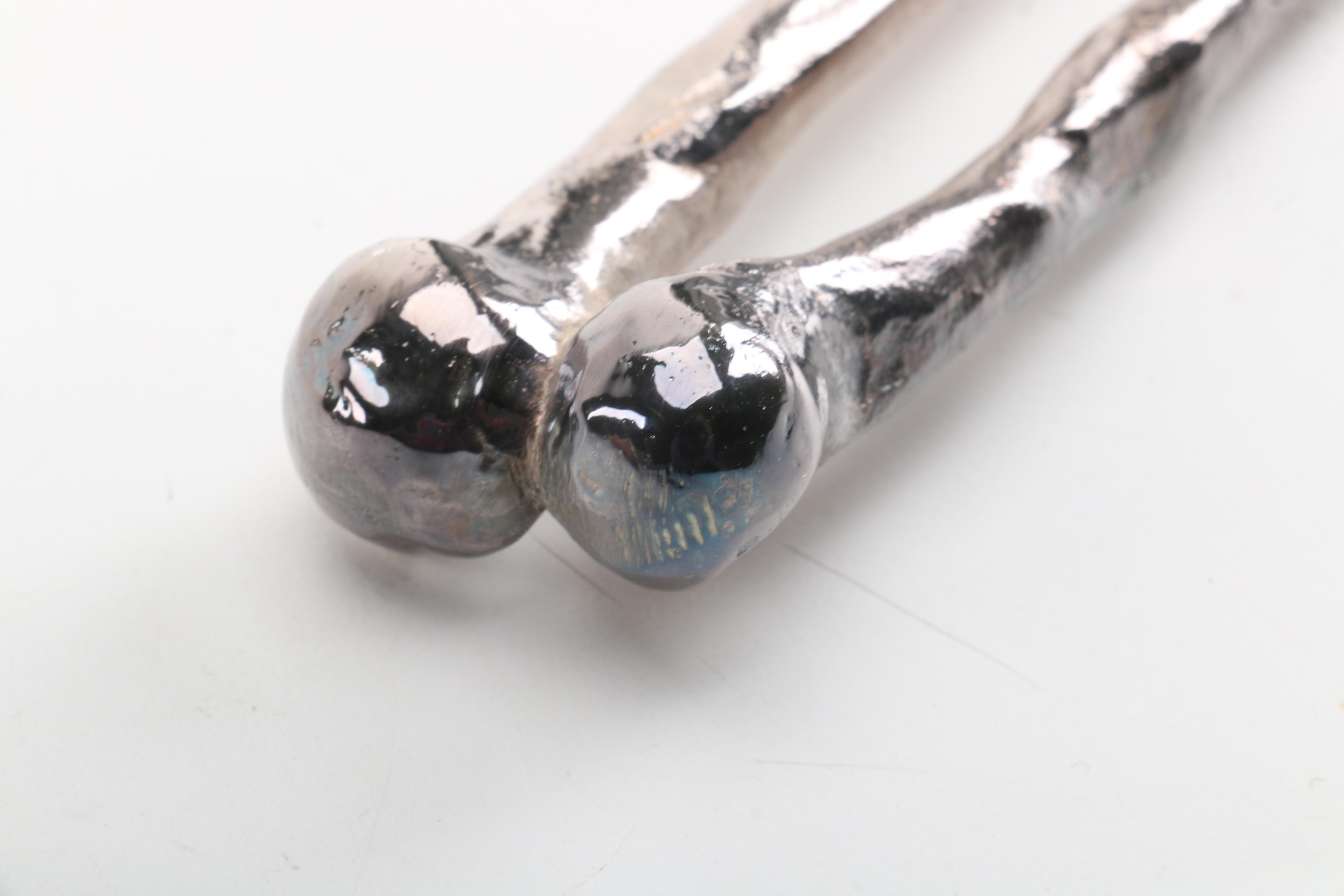 Michael Aram "Bone" Silver Plate Skeletal System Serving Utensils