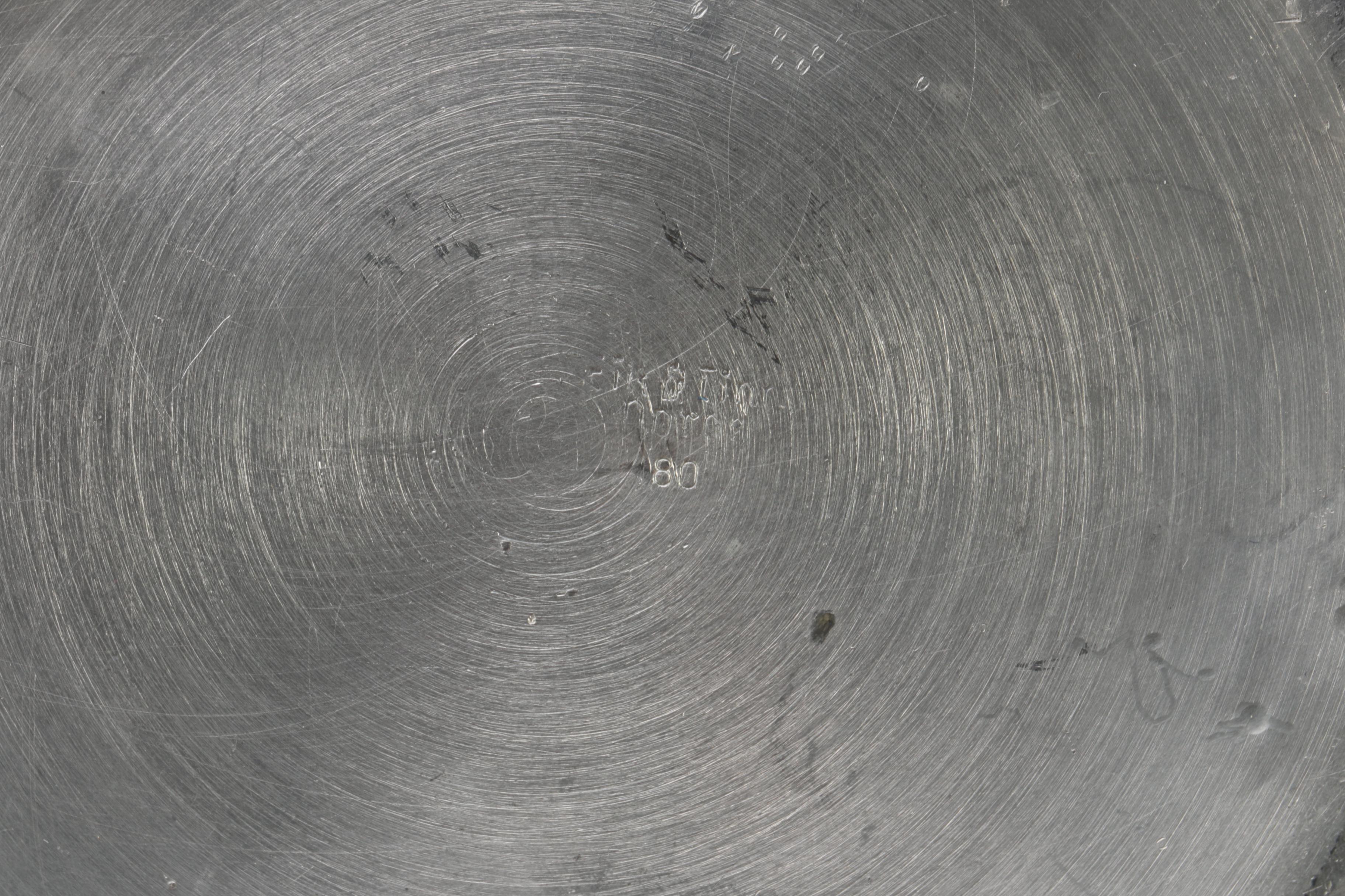 Drinking Horn and Other Scandinavian Pewter Tableware