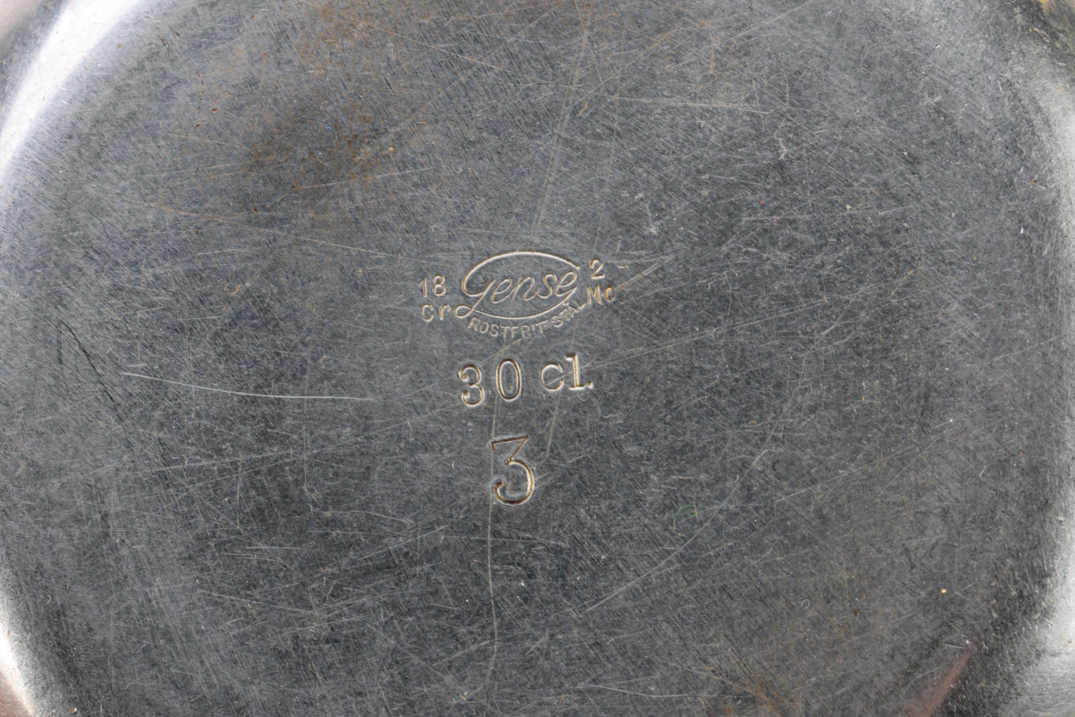 Drinking Horn and Other Scandinavian Pewter Tableware