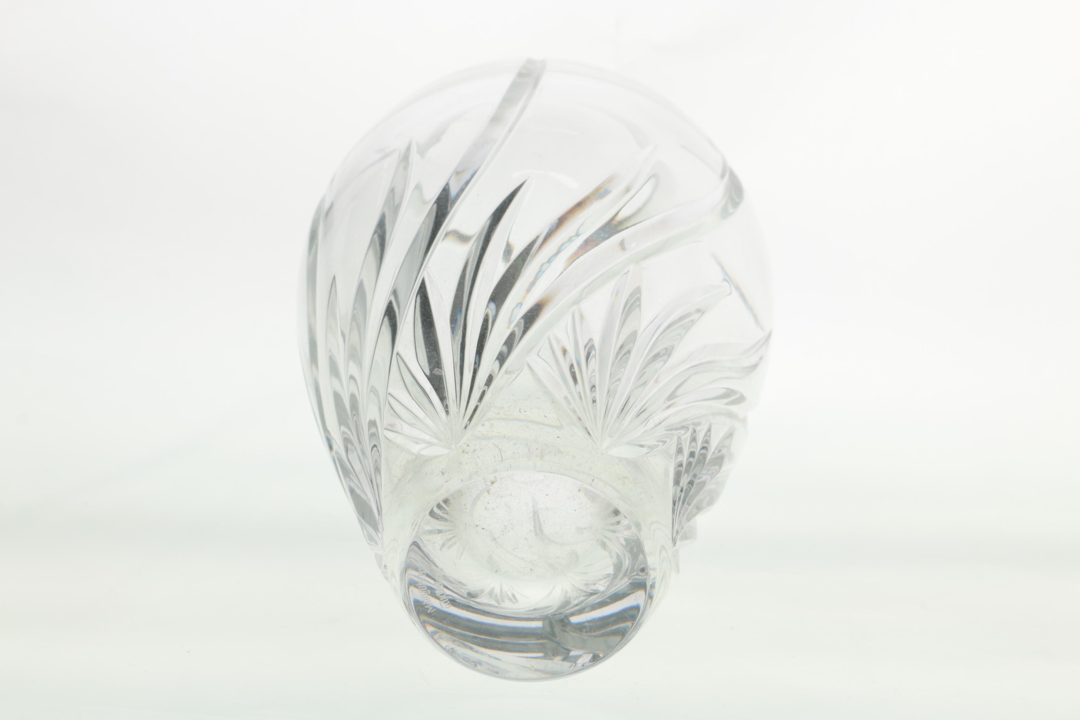 Marquis by Waterford "Wyndmere" and Orrefors "Fleur" Crystal Vases