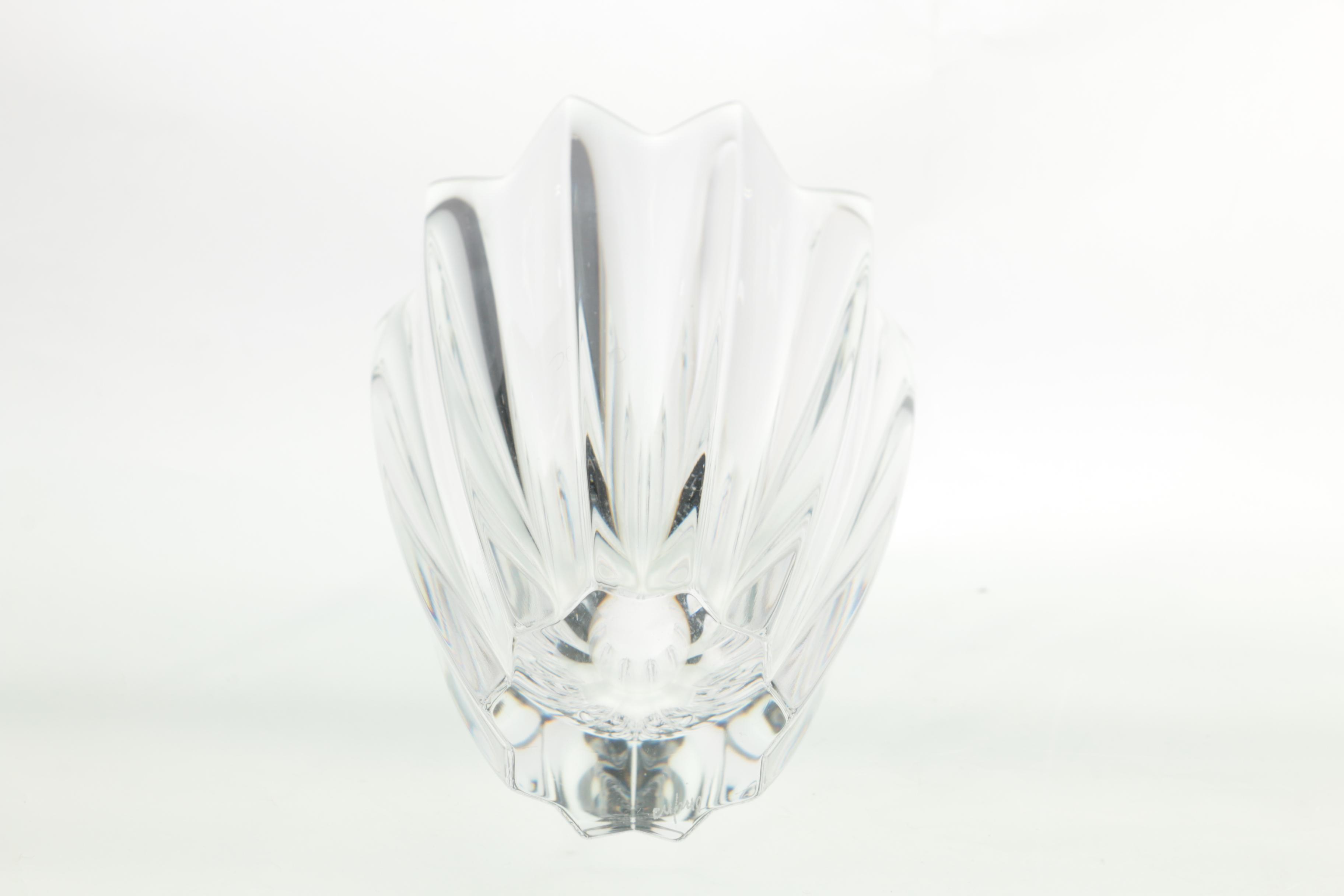 Marquis by Waterford "Wyndmere" and Orrefors "Fleur" Crystal Vases