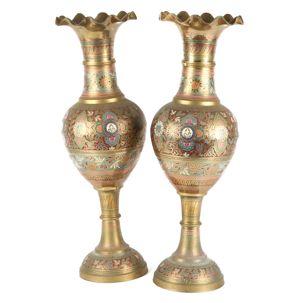 Indian Brass Urns