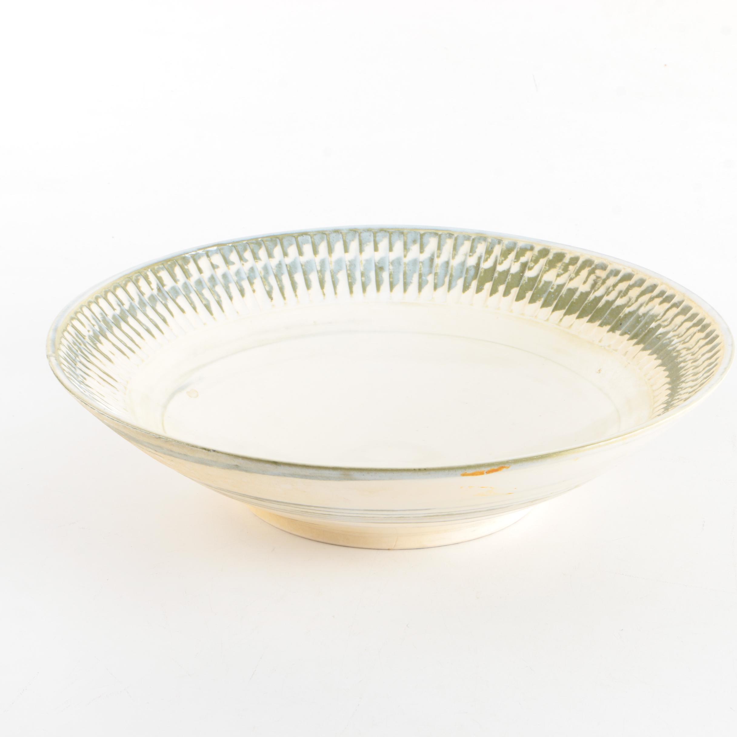 H. Shiyoshi Hand Thrown Porcelain Serving Bowl