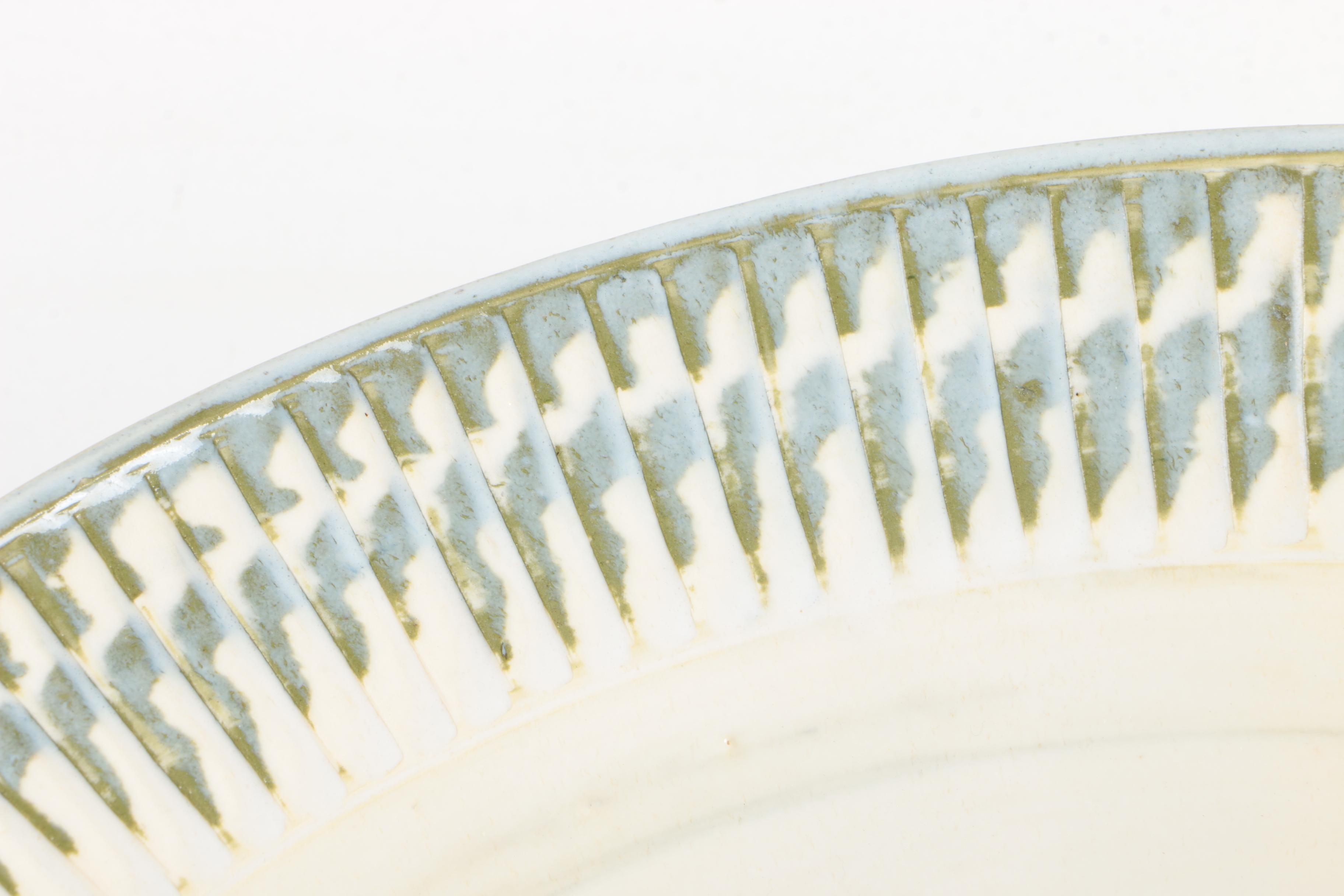 H. Shiyoshi Hand Thrown Porcelain Serving Bowl